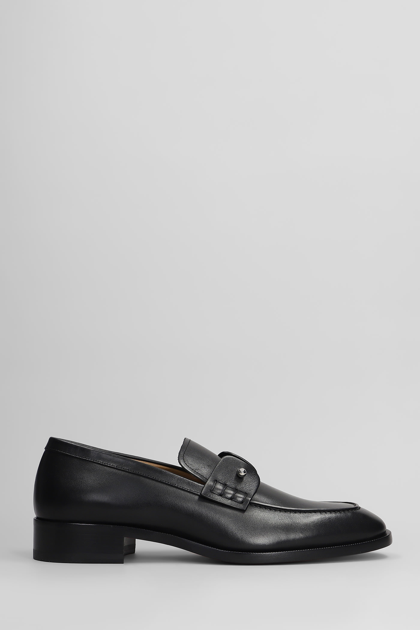 Christian Louboutin Chambelimoc Loafers In Black Leather