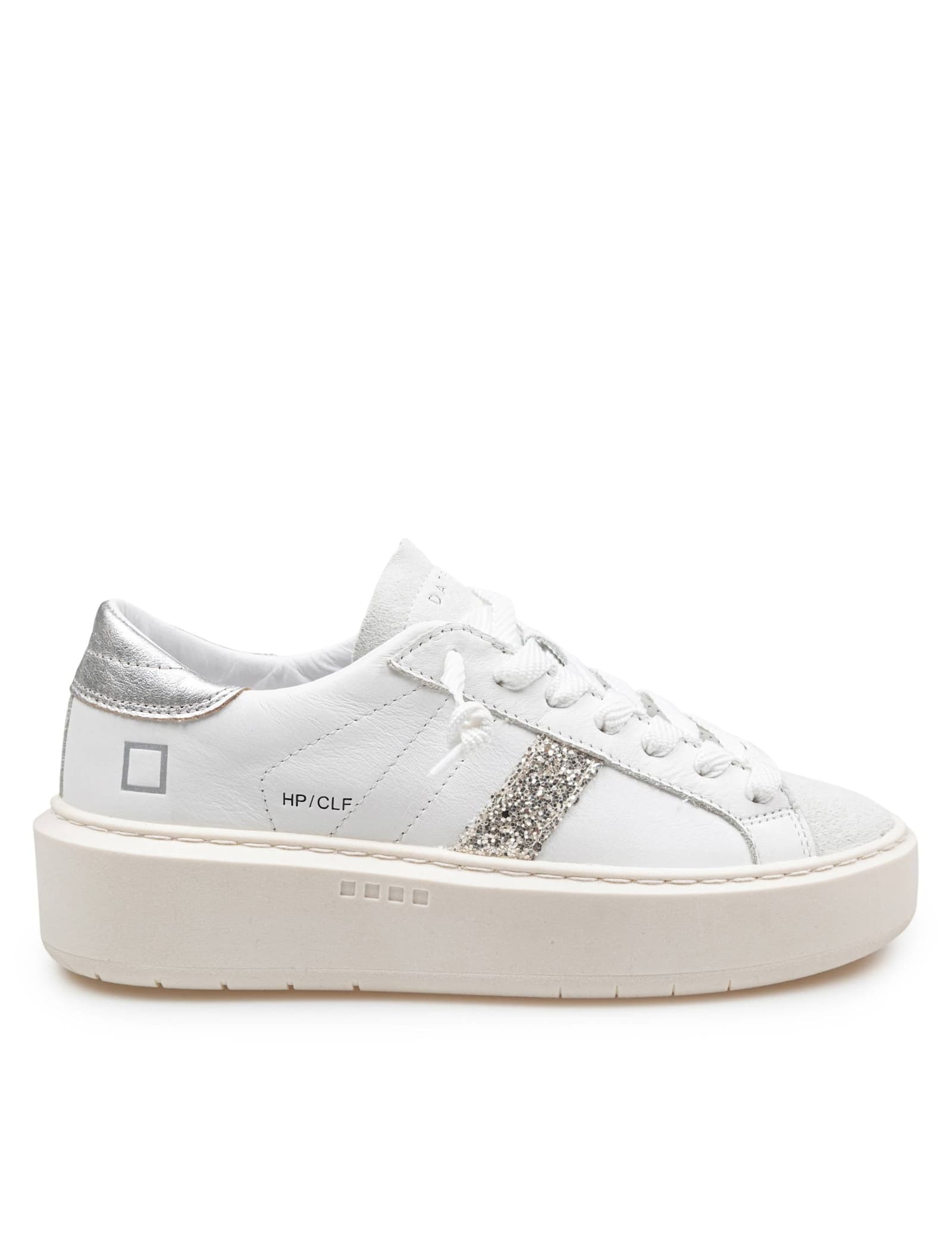 D. A.T. E. D. a.t. e Hill Low Leather Sneakers Color White/silver