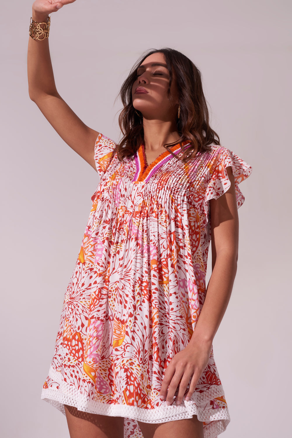 Mini Dress Sasha - Orange Ailes
