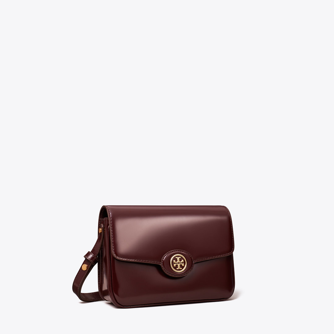 Tory Burch Robinson Floral Spazzolato Convertible Shoulder Bag