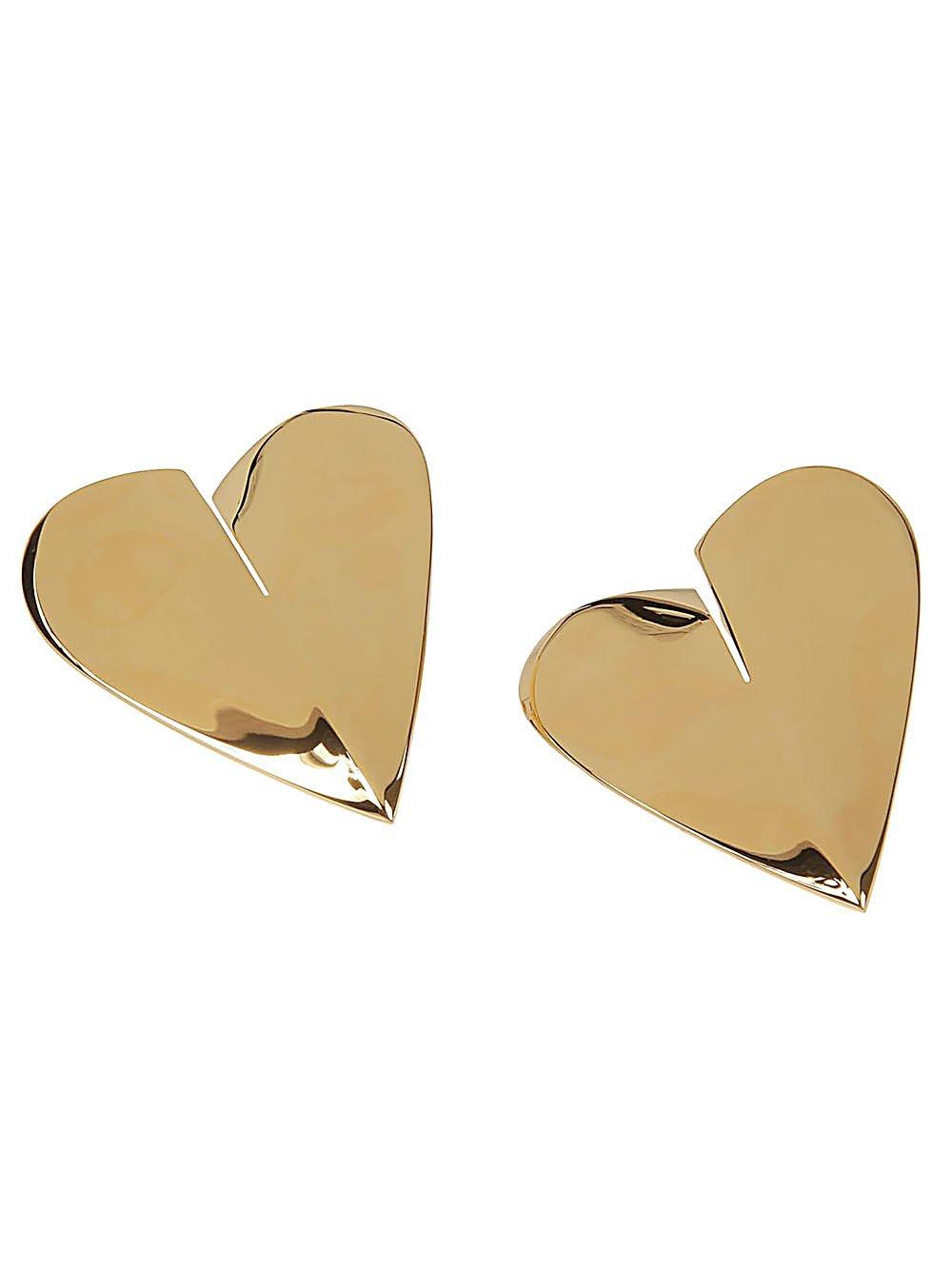 Alaia Le Coeur Heart-shaped Polished Earrings