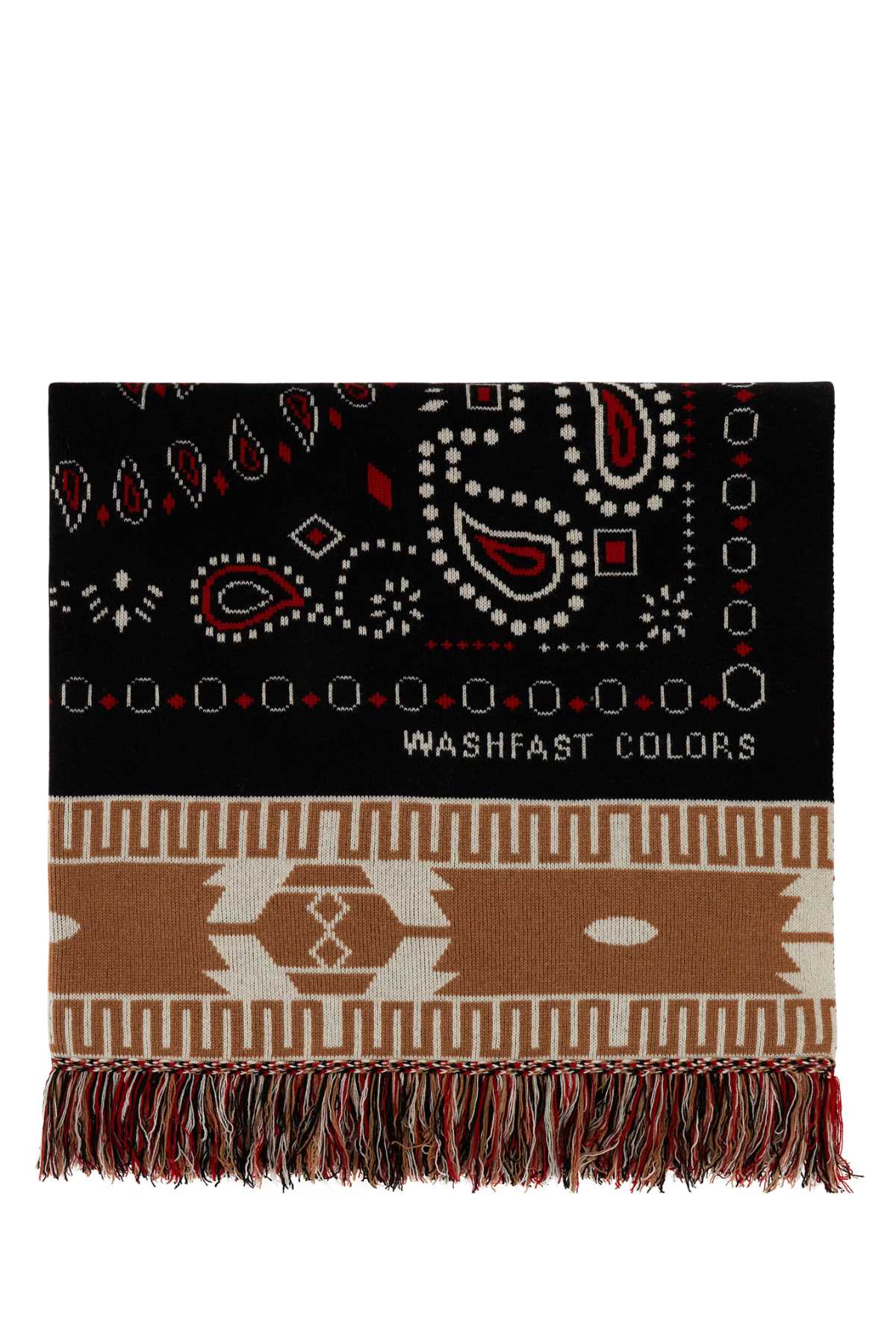 Alanui Embroidered Cashmere Blend Bandana Blanket