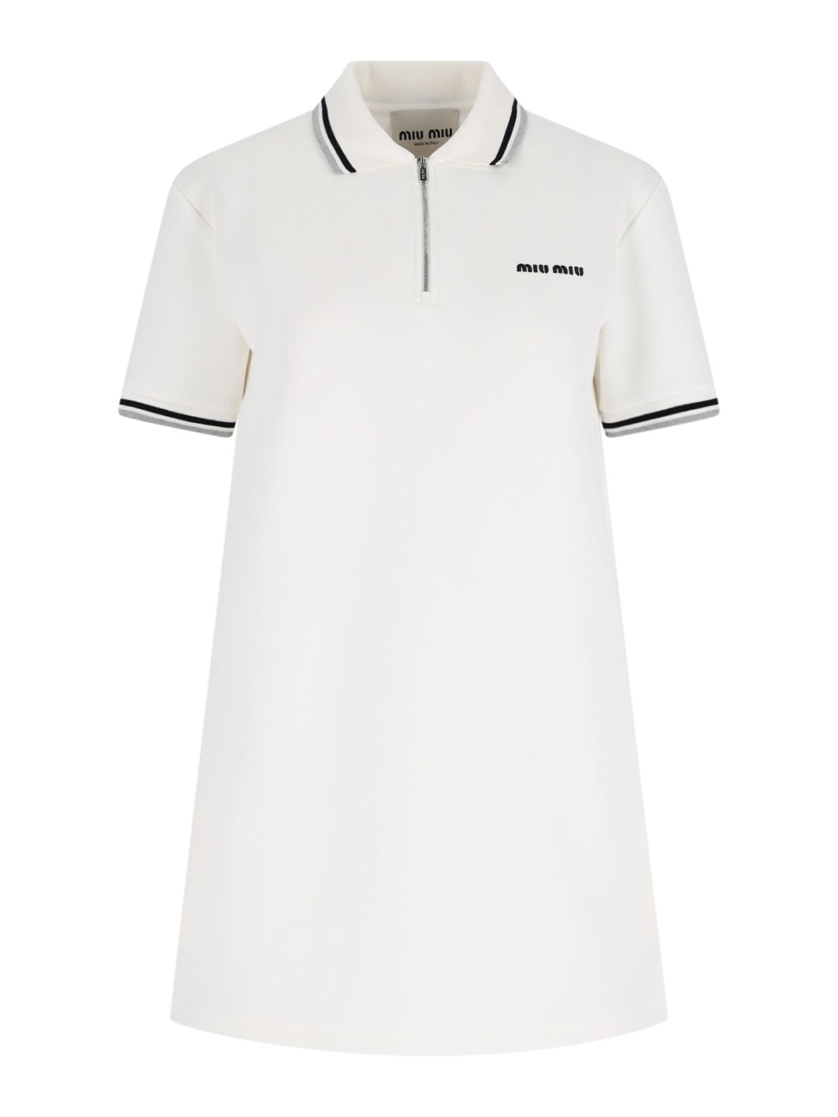miu miu Logo Mini Dress
