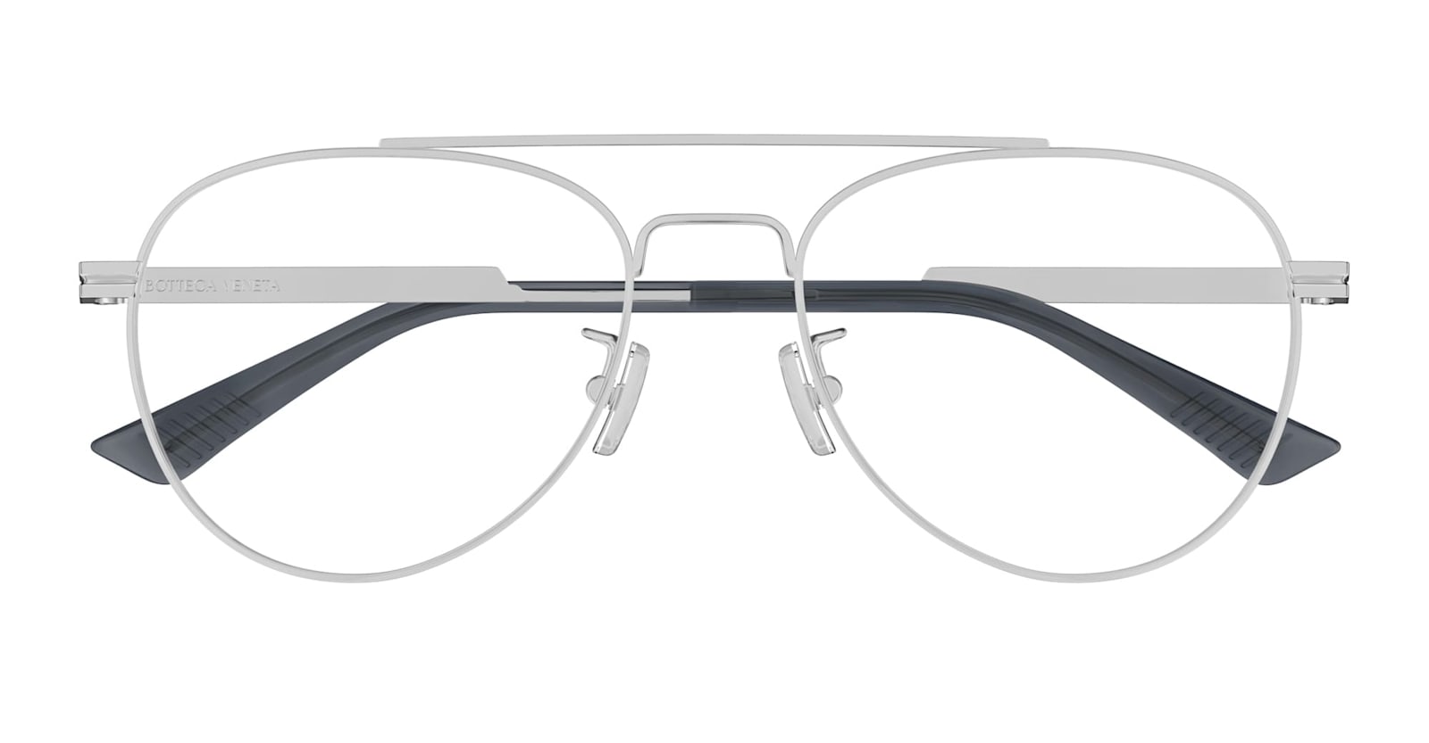 Bottega Veneta Eyewear Bv1340ok-002 - Silver Rx / Asian Fit Glasses