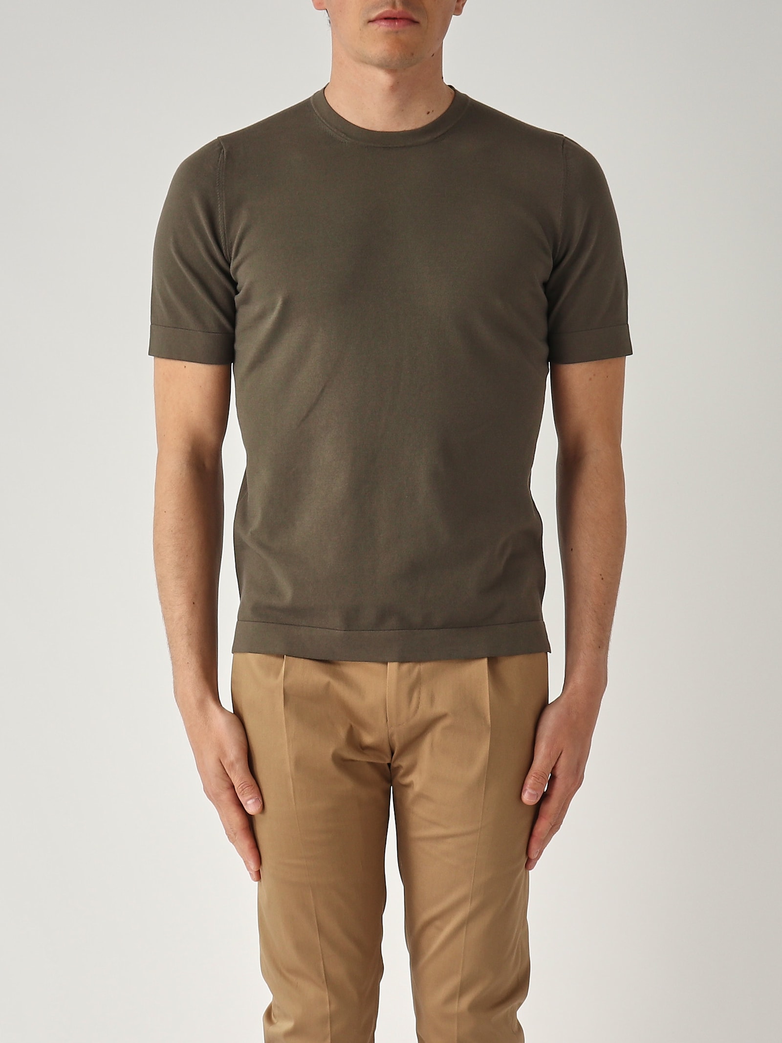 Gran Sasso T-shirt M/c Retta In Filo Cotone Organico T-shirt