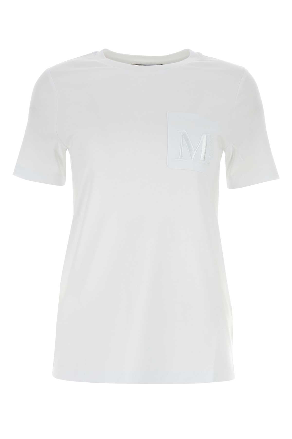 'S Max Mara White Cotton Madera T-shirt