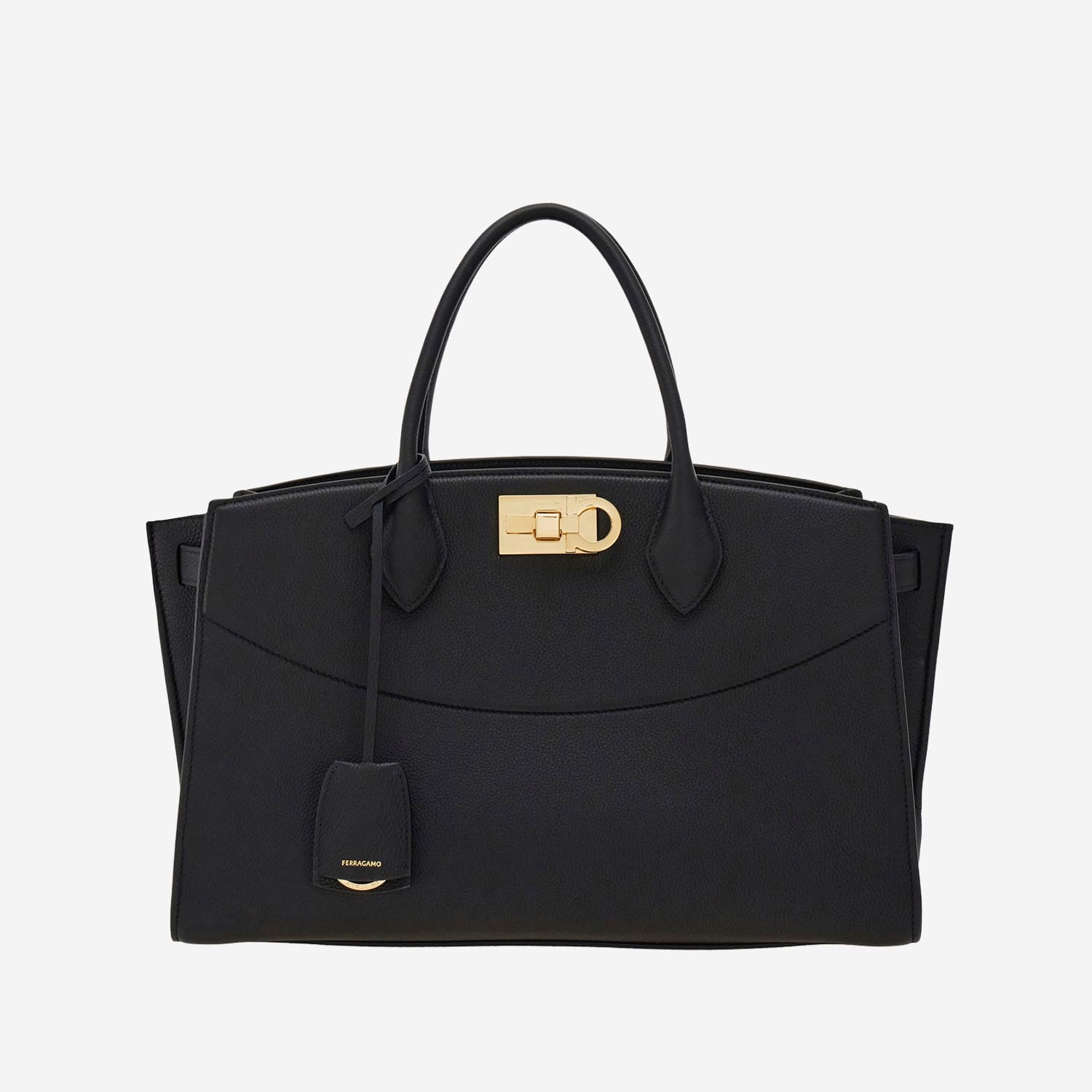 Ferragamo Grained Leather Handbag