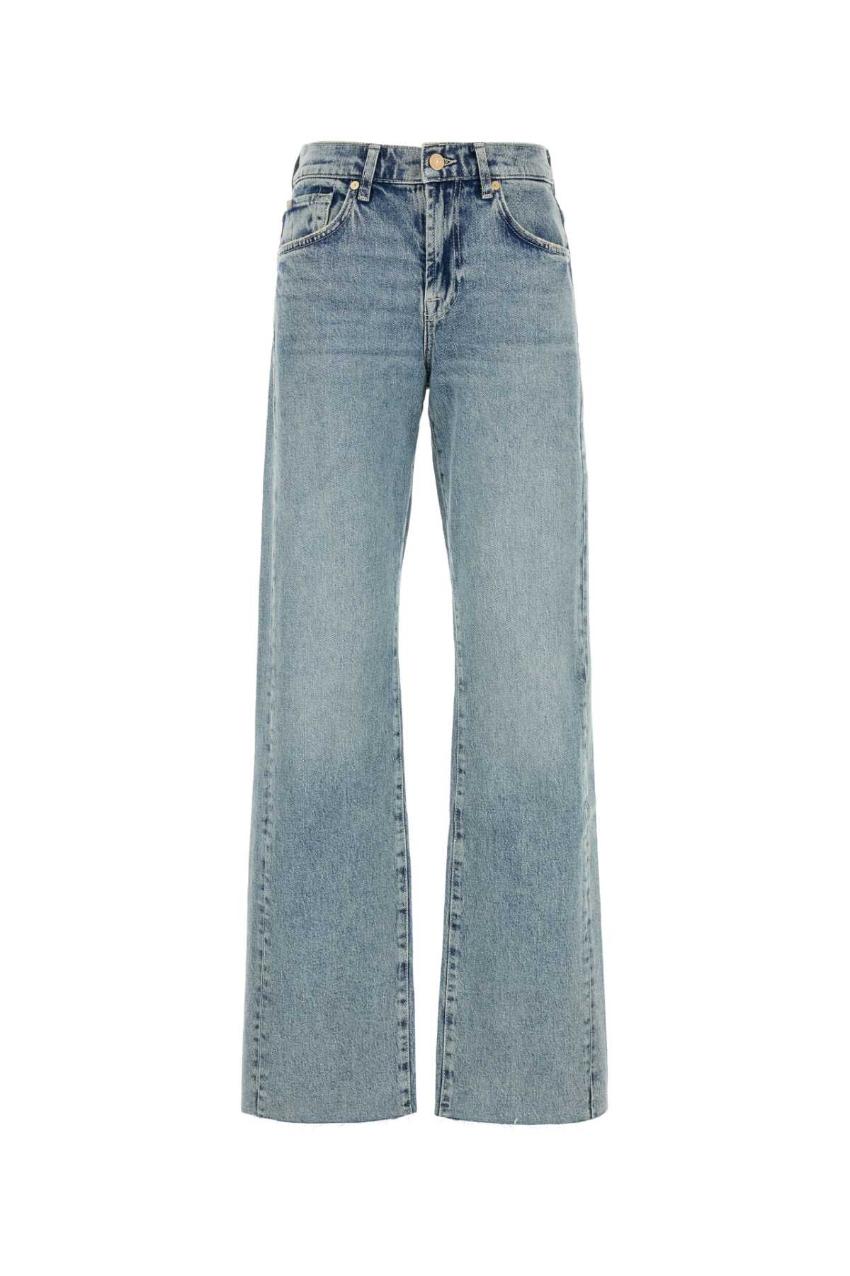 7 For All Mankind Stretch Denim Tess Wide-leg Jeans