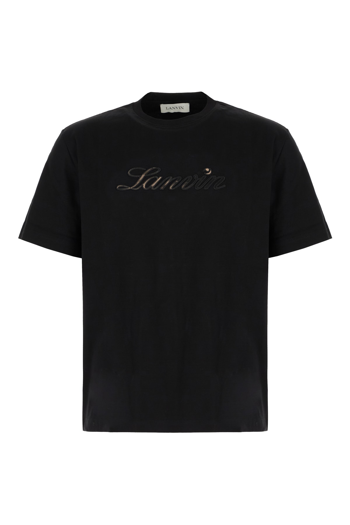 Lanvin Black Cotton T-shirt