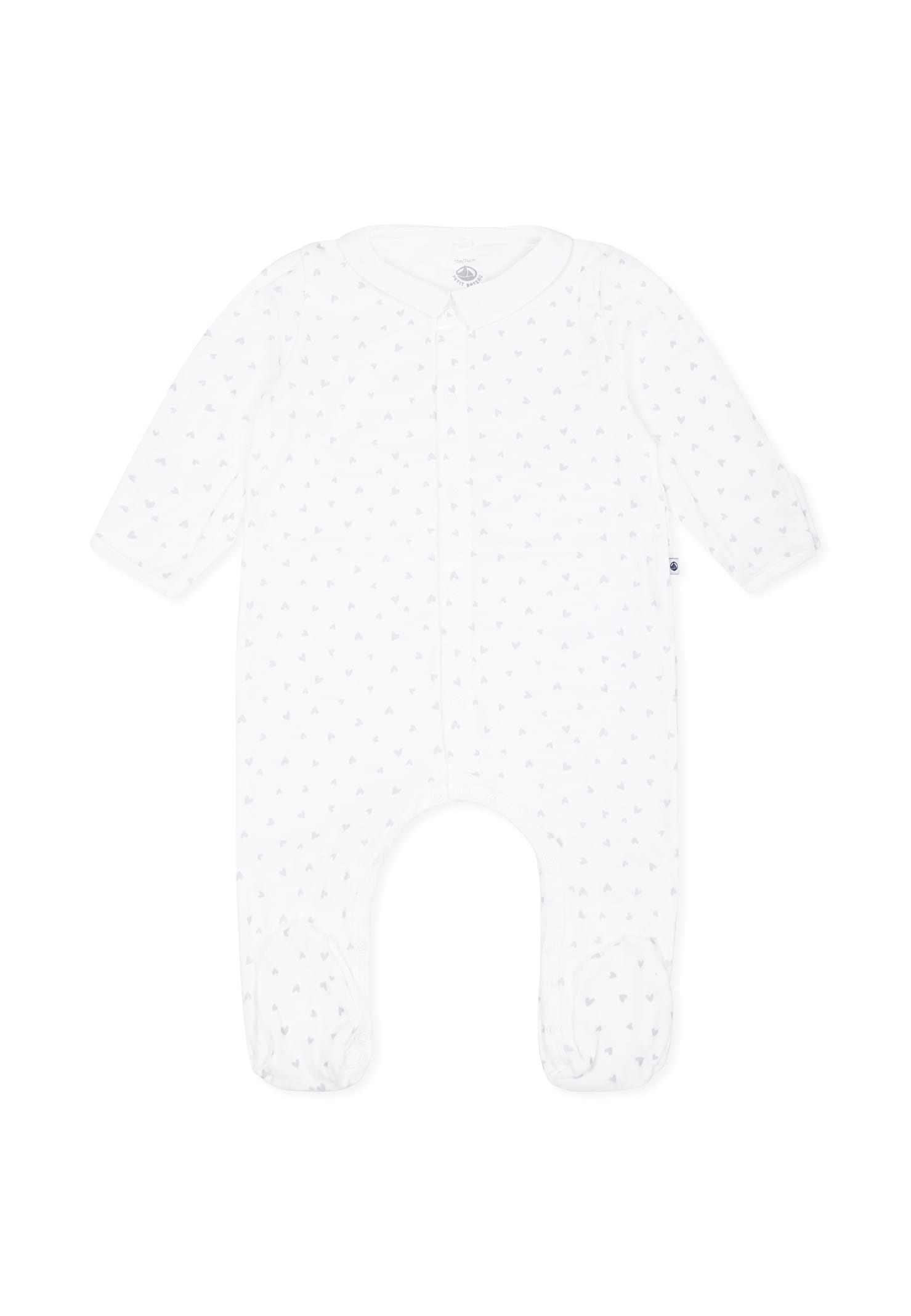 Petit Bateau Ivory Babygrow For Babykids With Stars