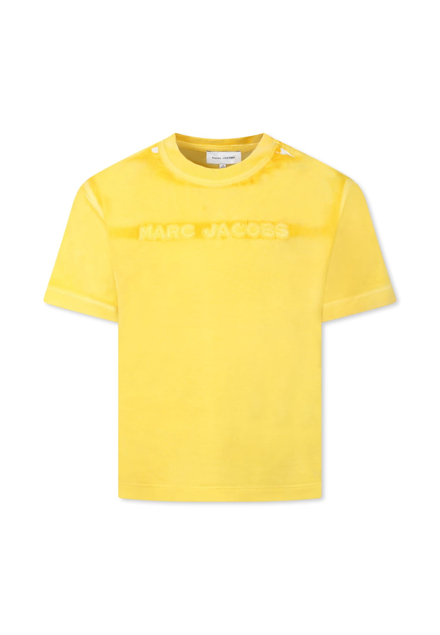 Little Marc Jacobs Yellow T-shirt For Kids With Logo