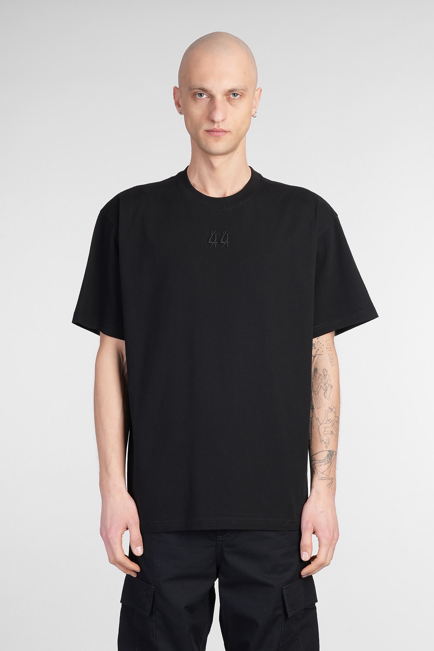44 Label Group T-shirt In Black Cotton