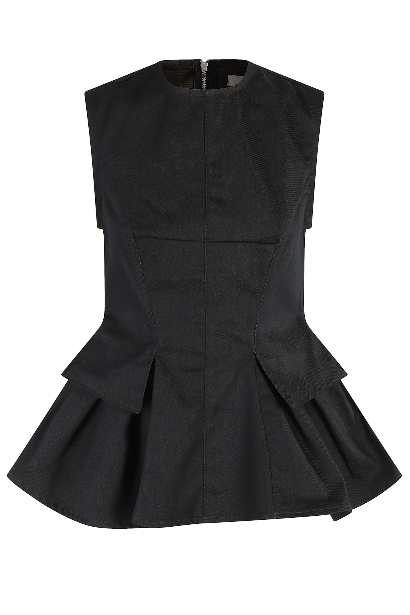 REMAIN Birger Christensen 荷叶边牛仔上衣