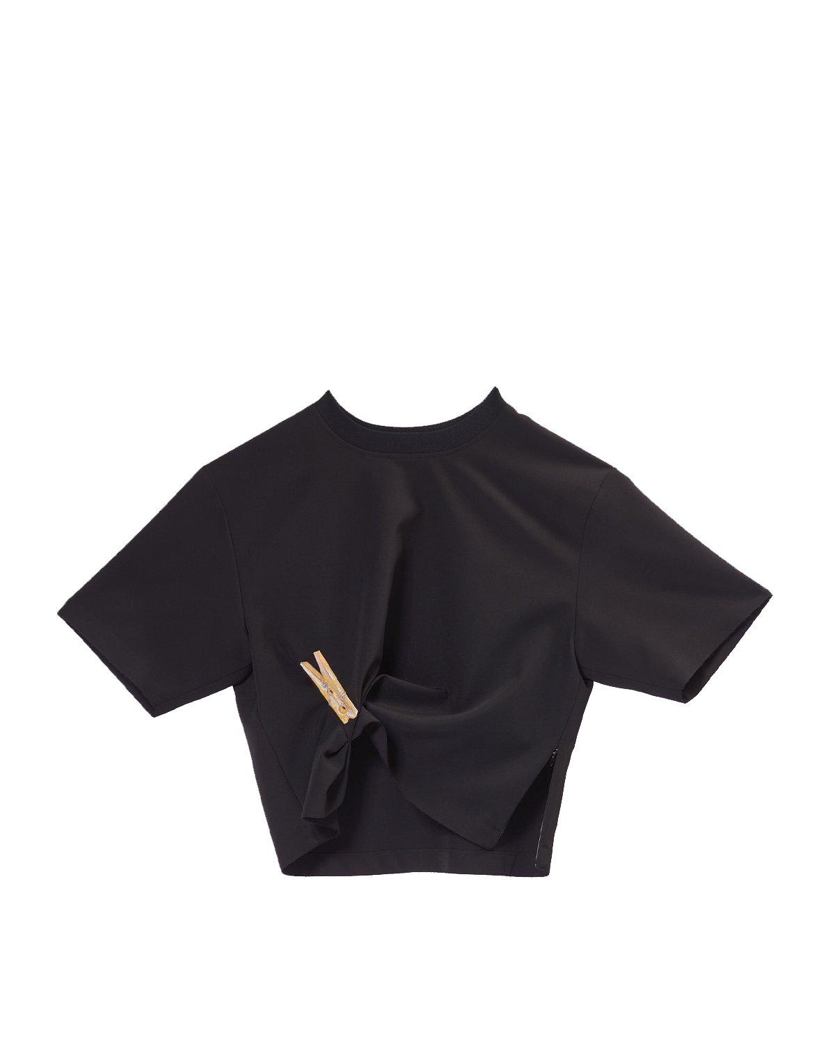 M05CH1N0 Jeans Twisted Cropped T-shirt