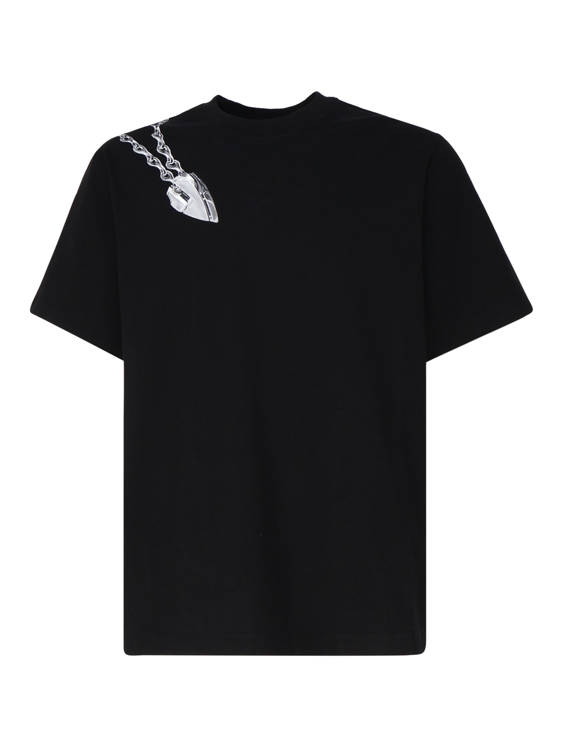 Burberry Round Neck Printed T-shirt