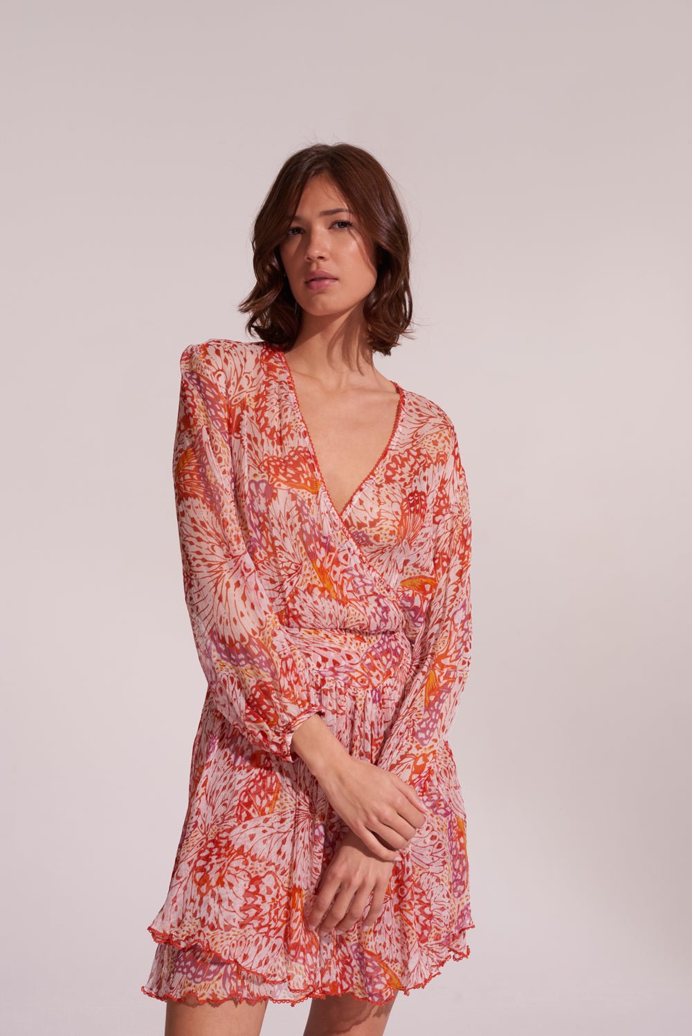 Mini Dress Adela - Orange Ailes