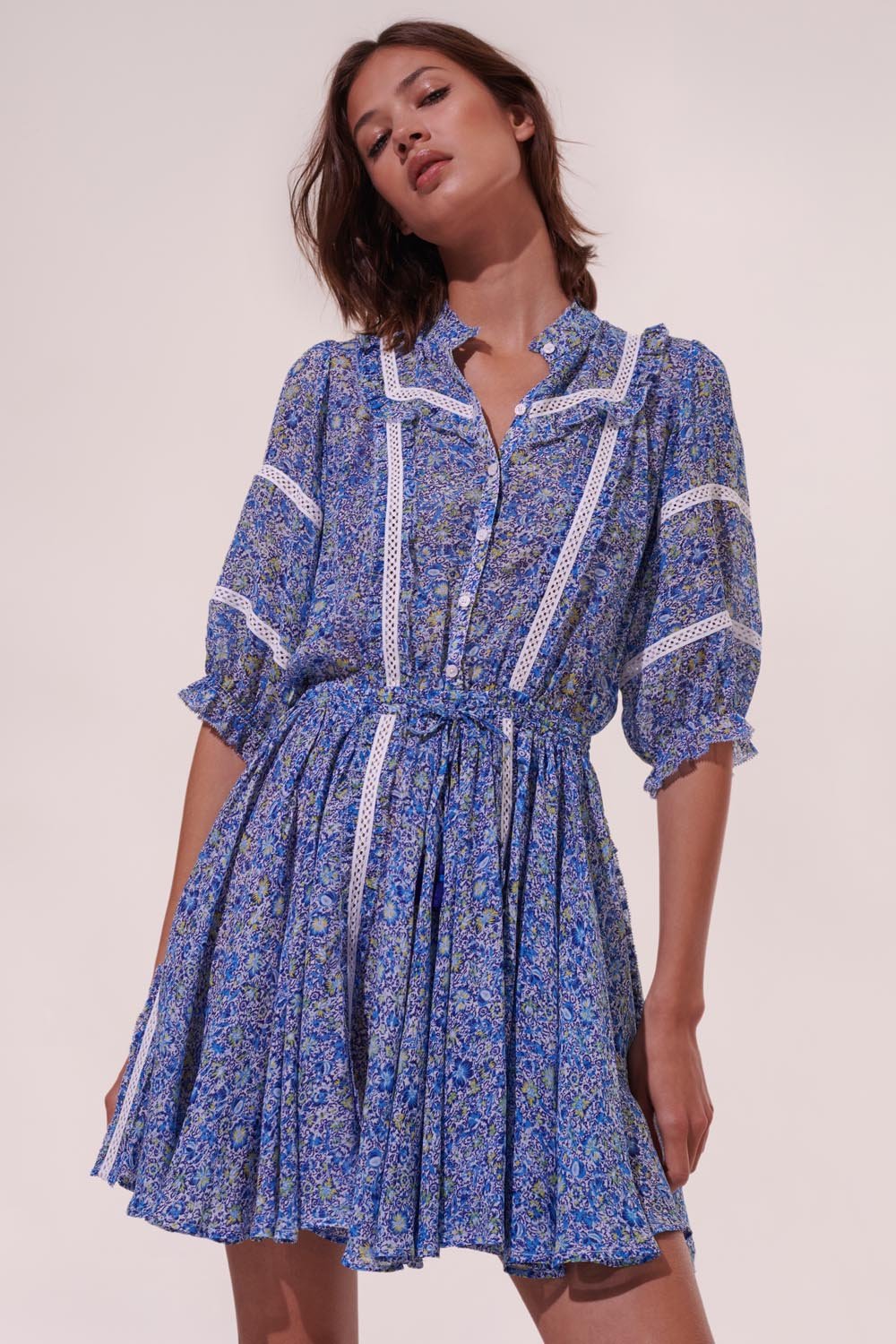 Mini Dress Amanda - Blue Mayflower