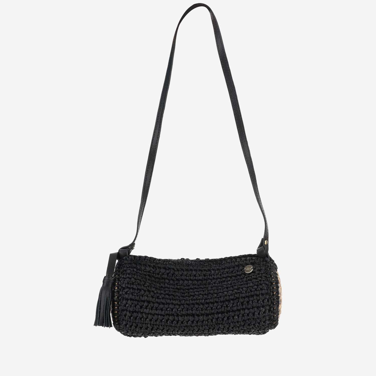 Filippo Catarzi Viscose And Straw Blend Bag
