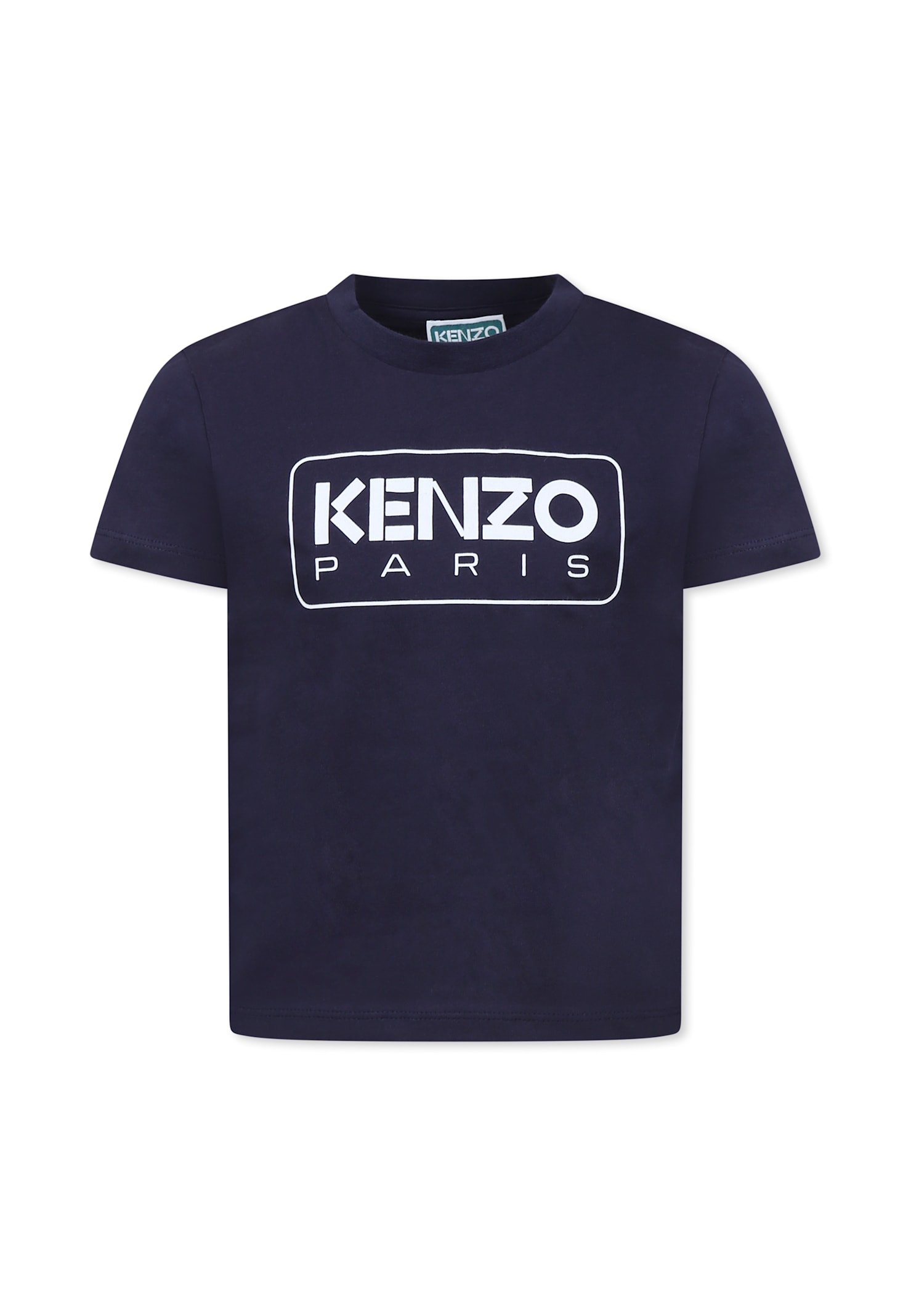 Kenzo Kids Blue T-shirt For Kids With Logo