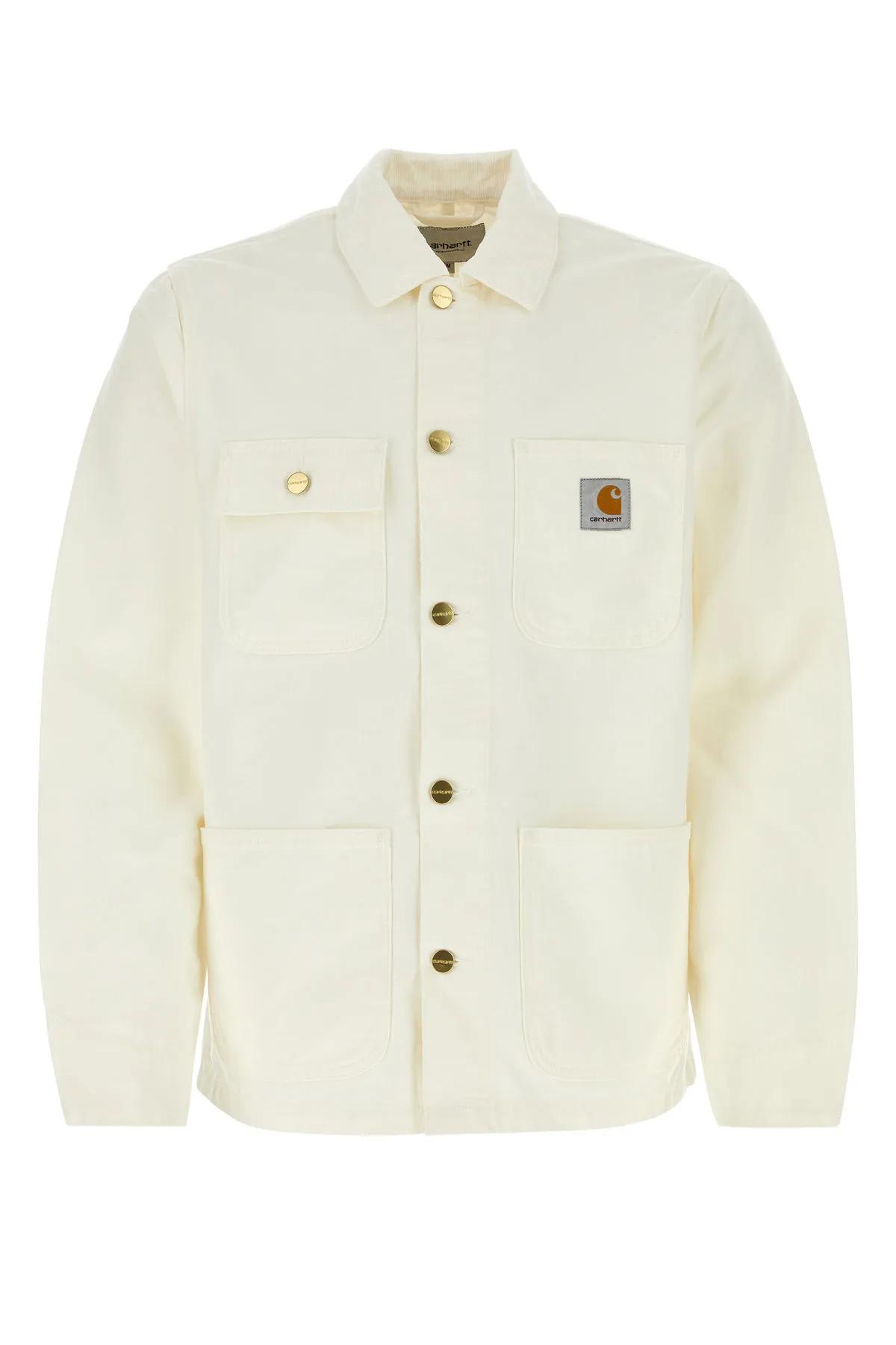 Carhartt White Cotton Detroit Jacket