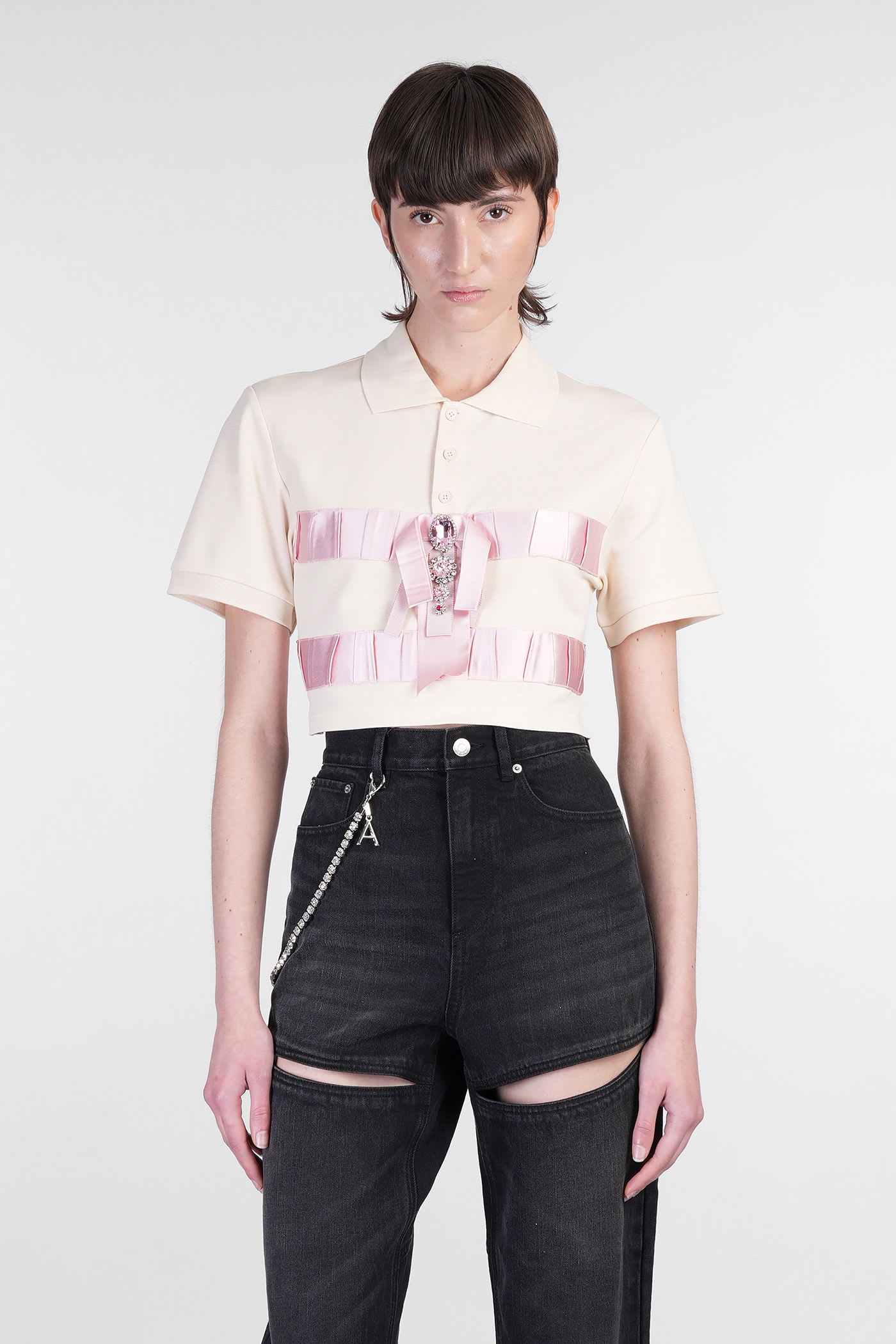 AREA Polo In Beige Cotton