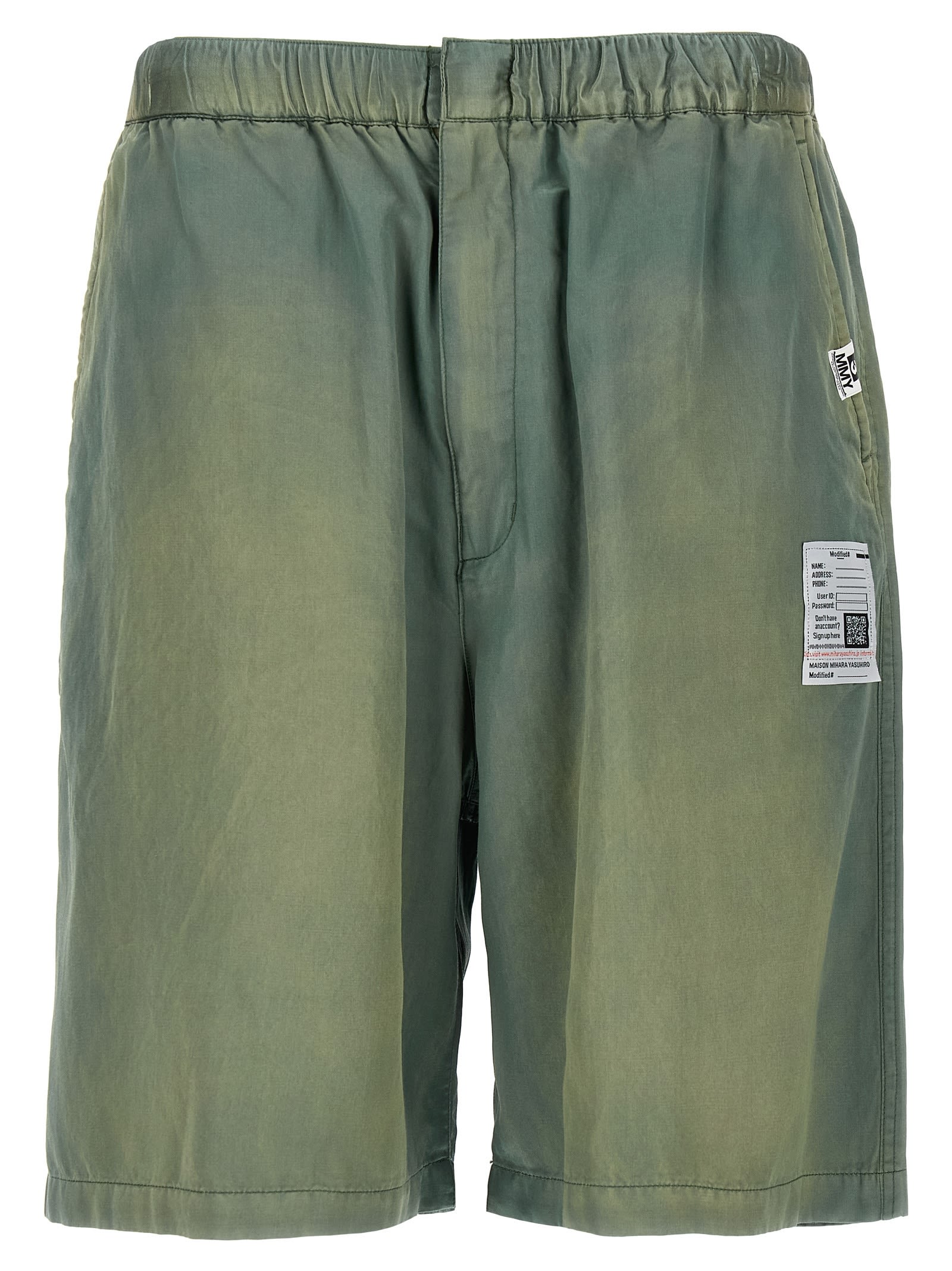Mihara Yasuhiro aged Satin Bermuda Shorts