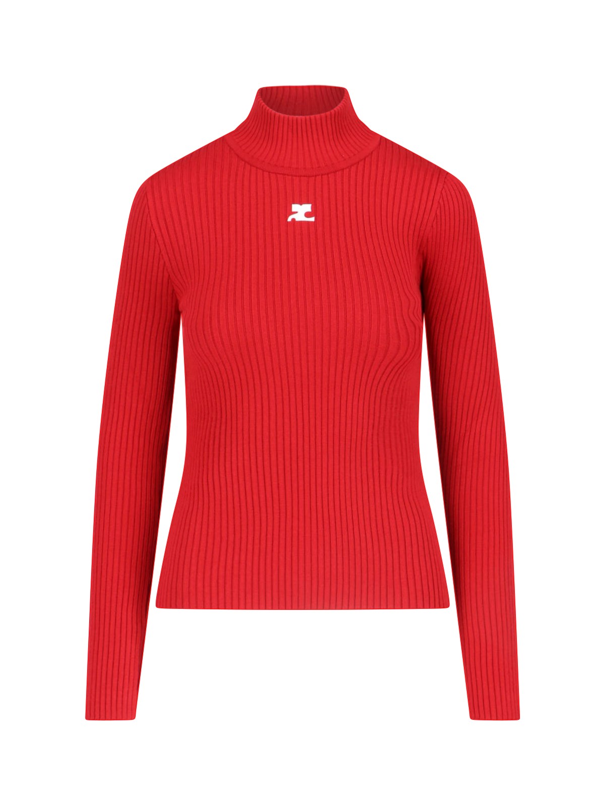 Courrèges Logo Turtleneck Sweater