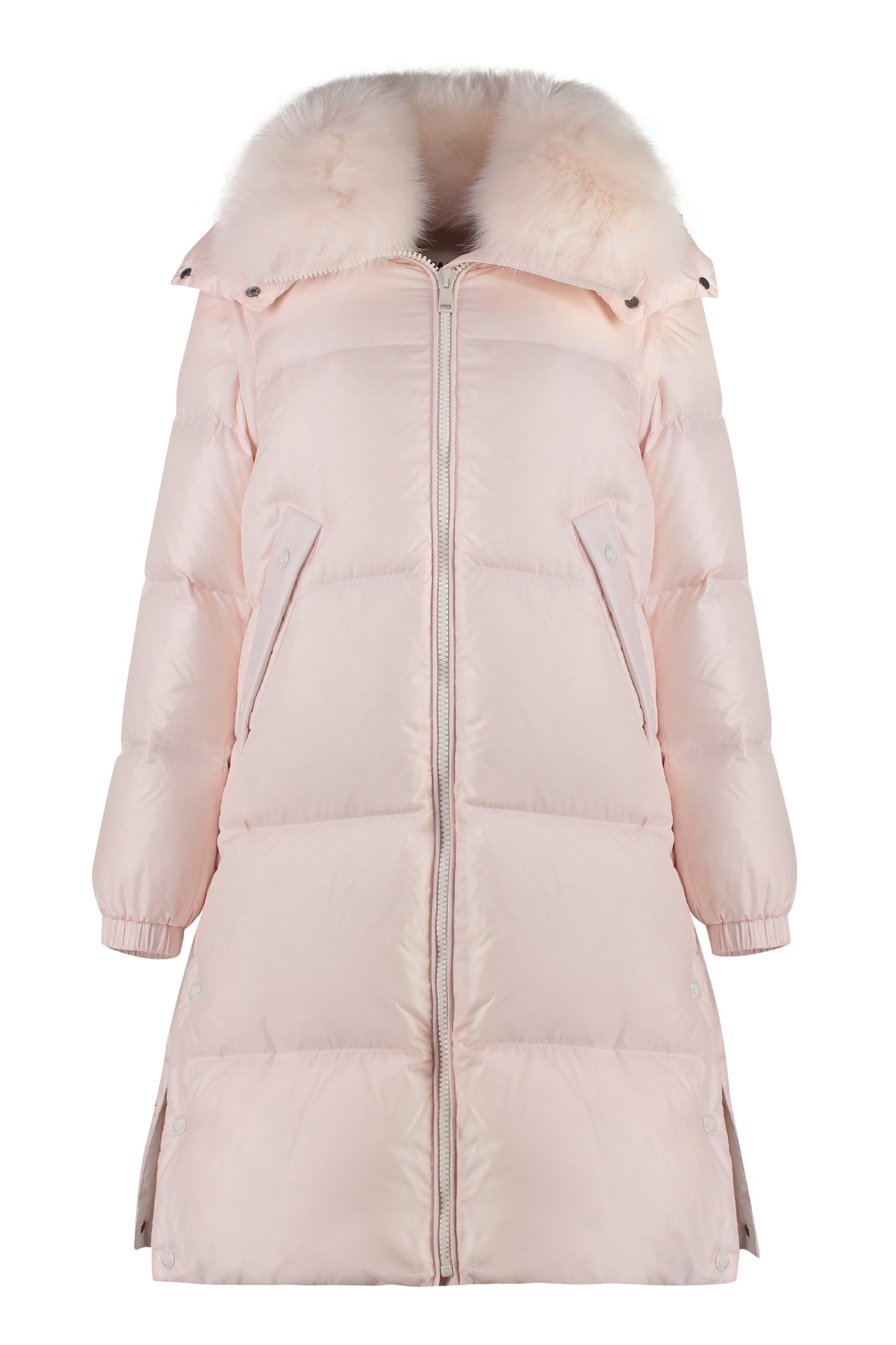 Yves Salomon Long Hooded Down Jacket