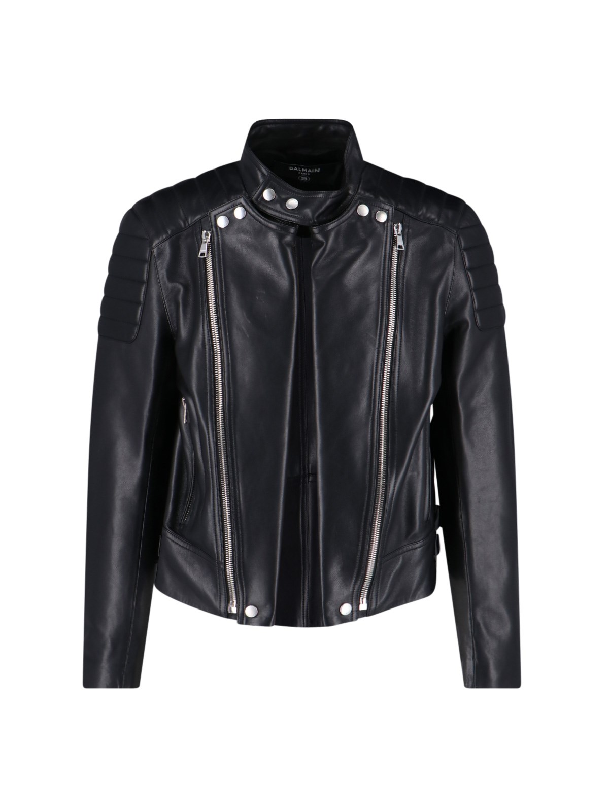 Balmain Leather Biker Jacket