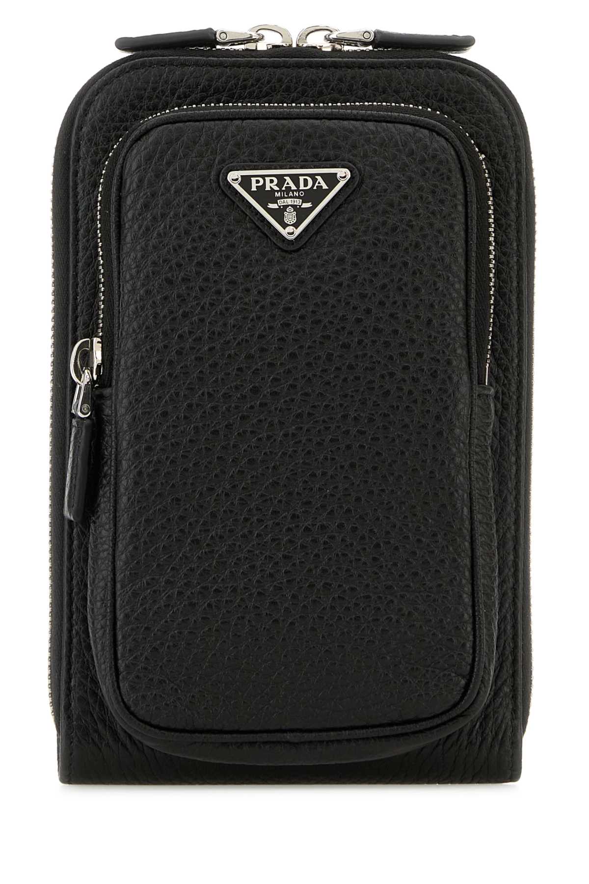 Prada Black Leather Phone Case