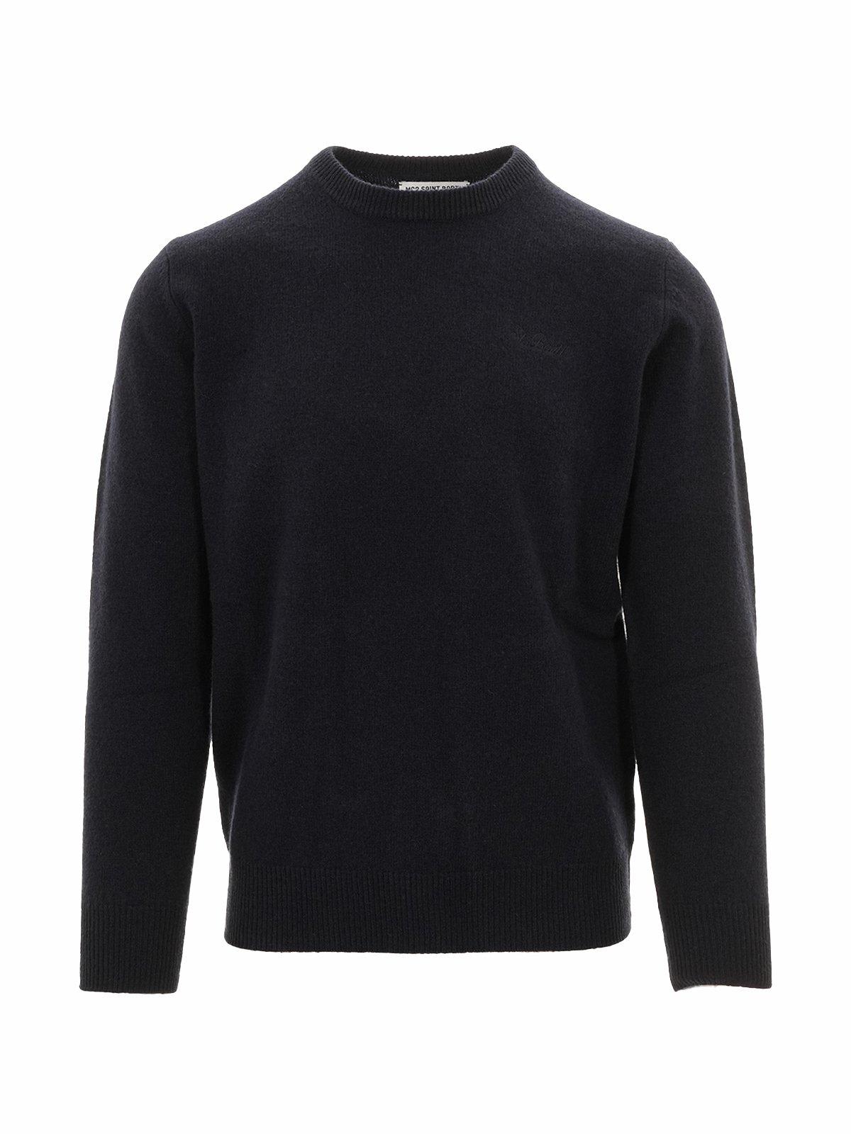 MC2 Saint Barth Logo Embroidered Knitted Jumper Sweater
