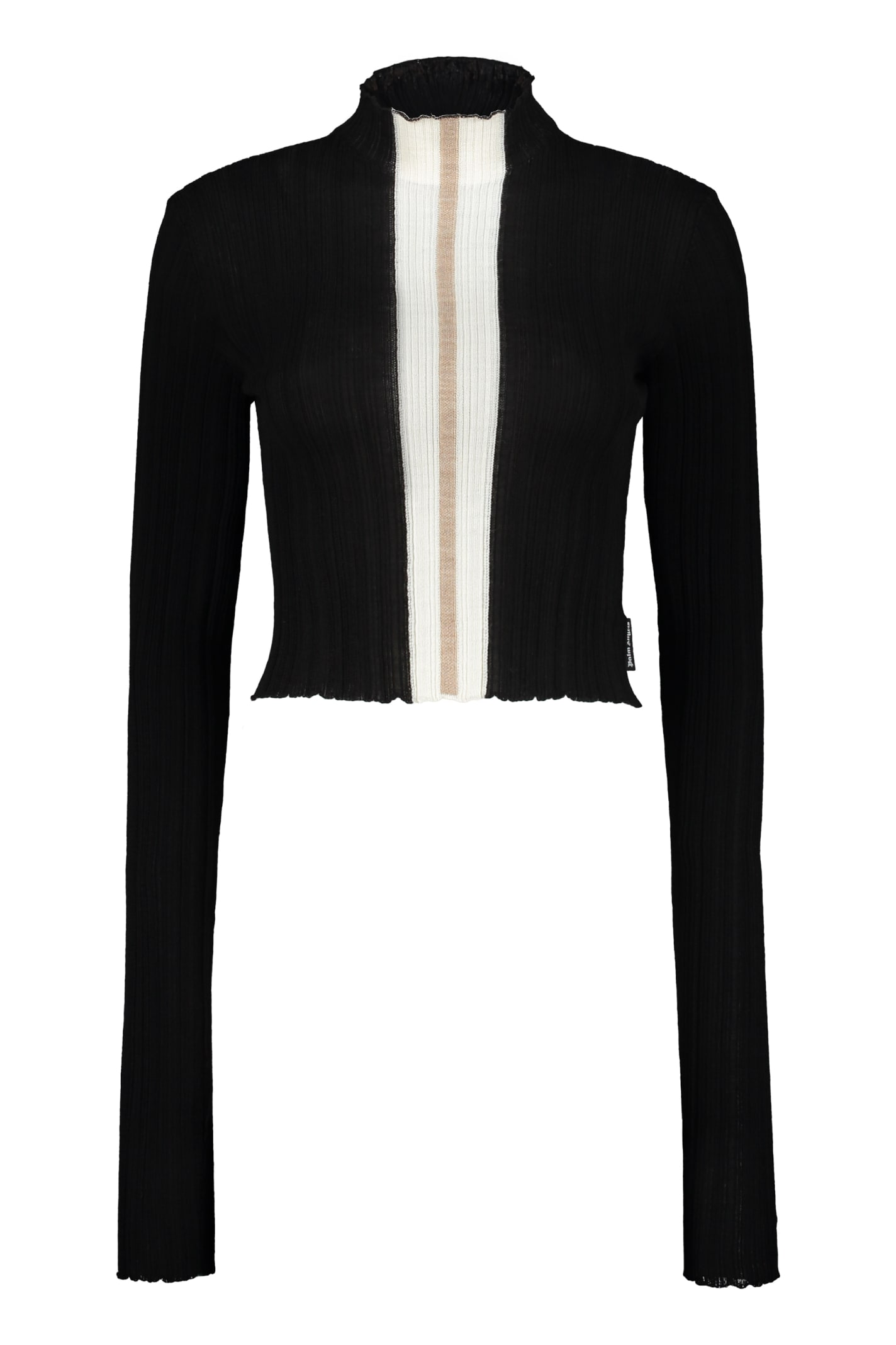 Palm Angels Long Sleeve Crop Top