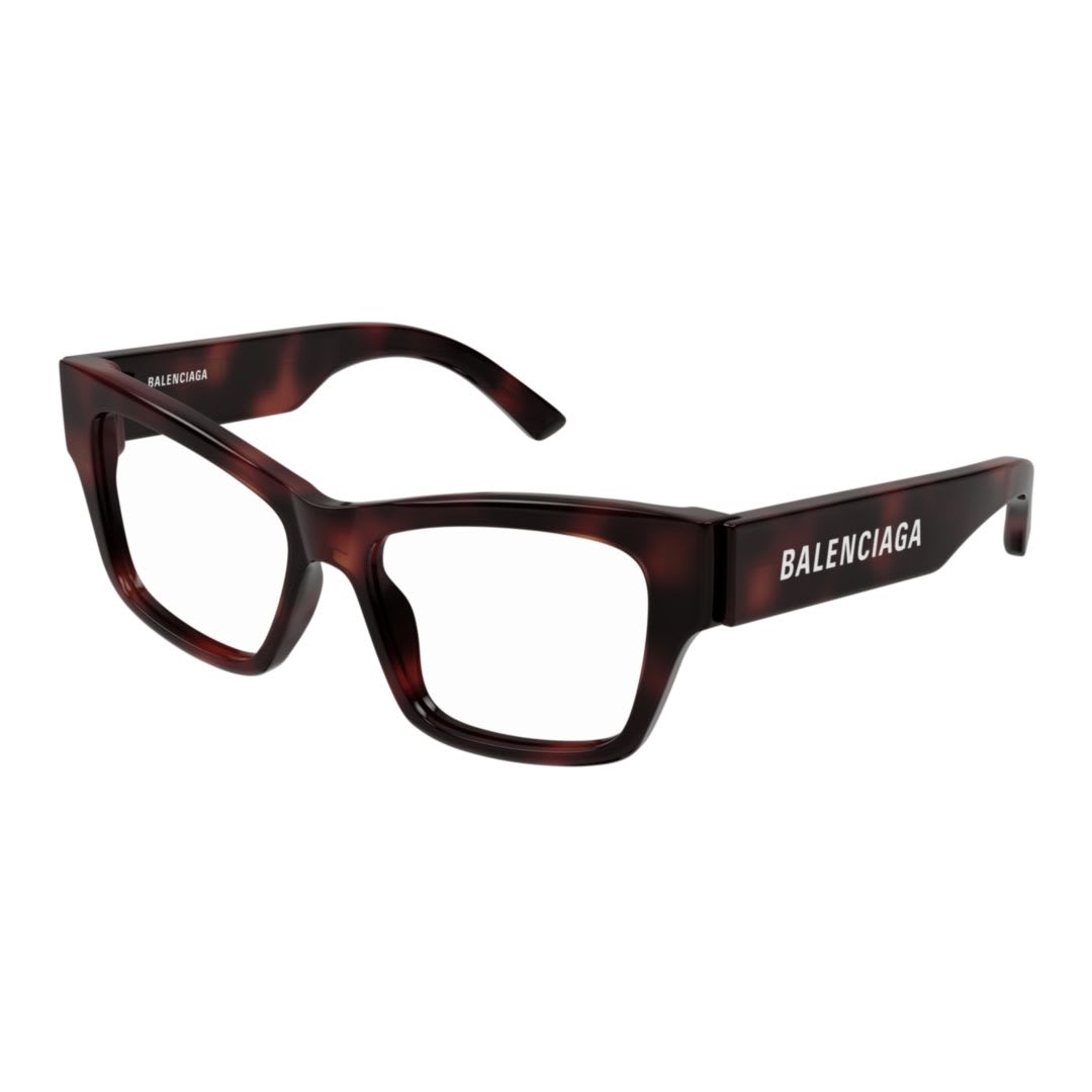 Balenciaga Eyewear Bb0378o-002 Havana-havana-transparent