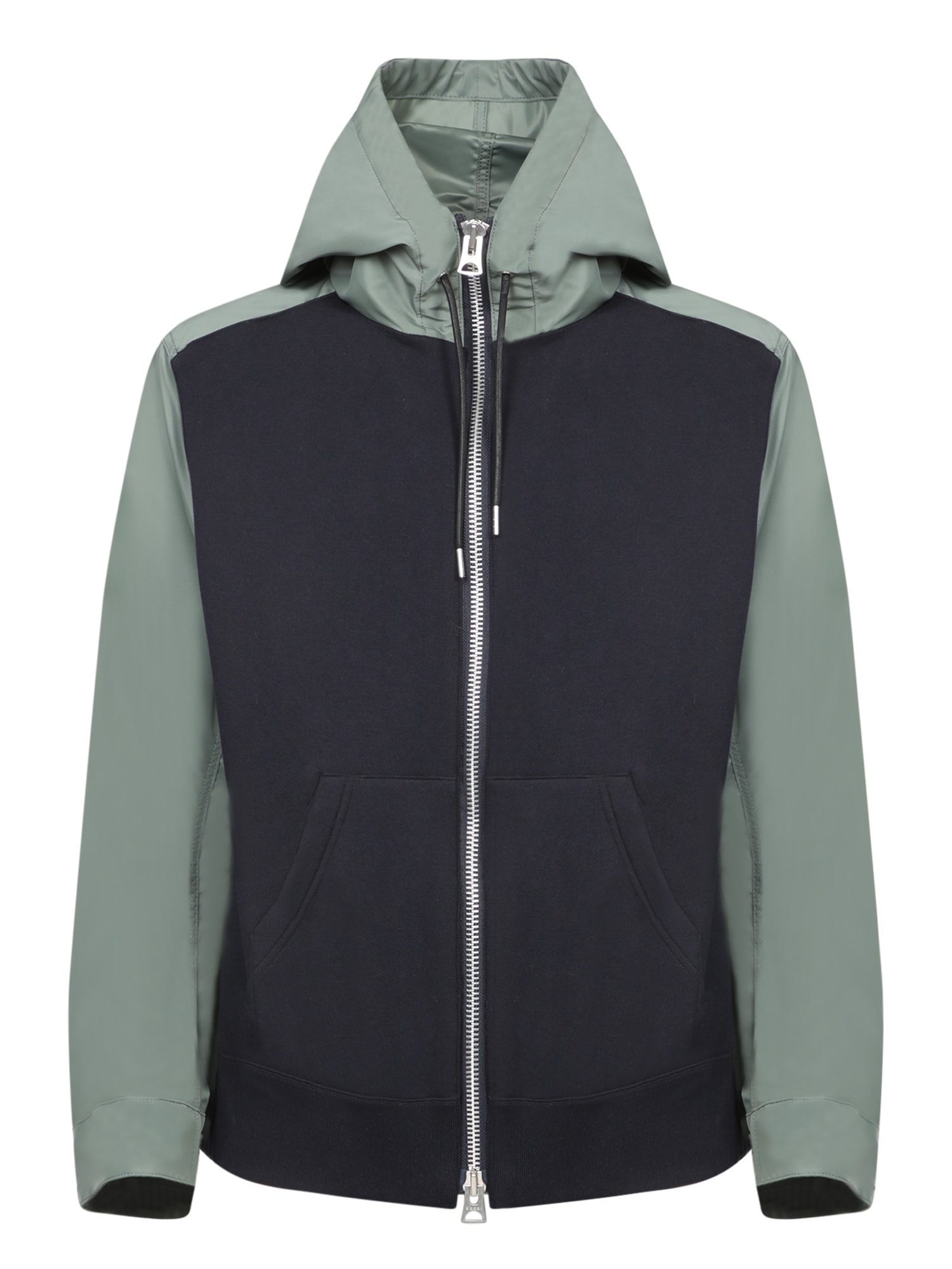 Sacai Drop Shoulder Drawstring Twill Hoodie