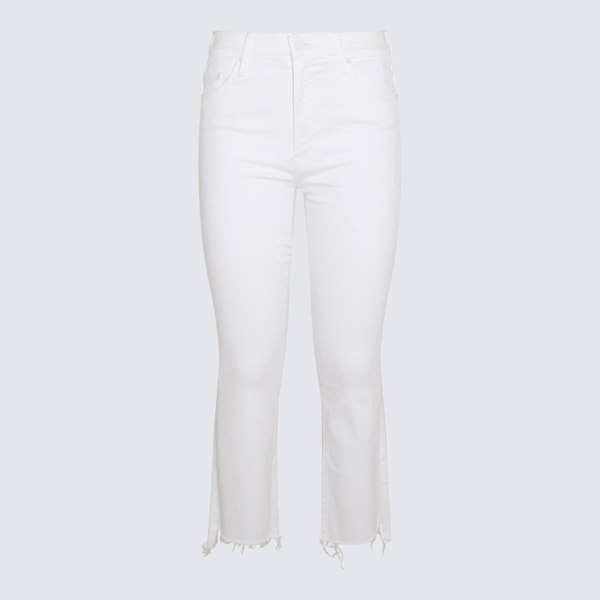 Mother White Cotton Jeans