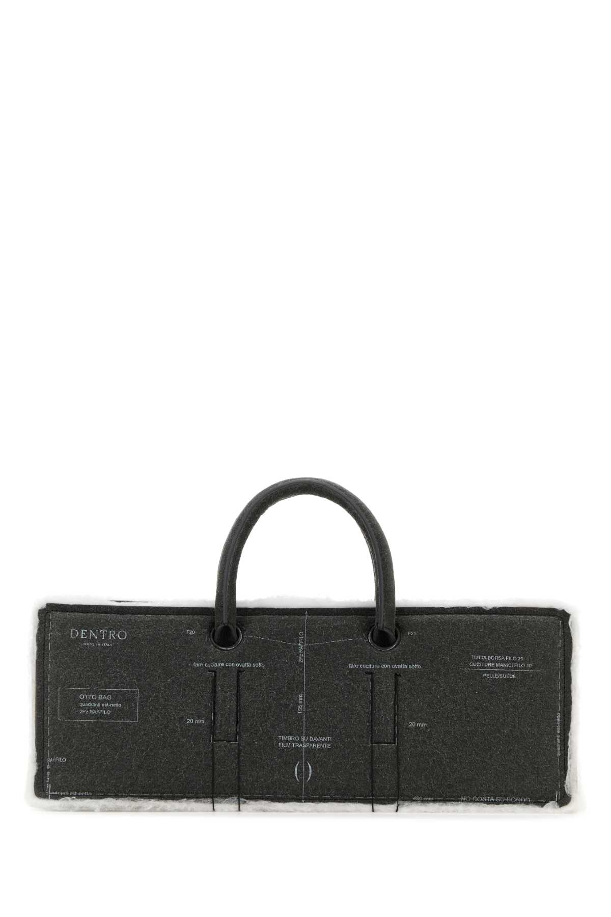 Dentro Grey Leather Otto Handbag