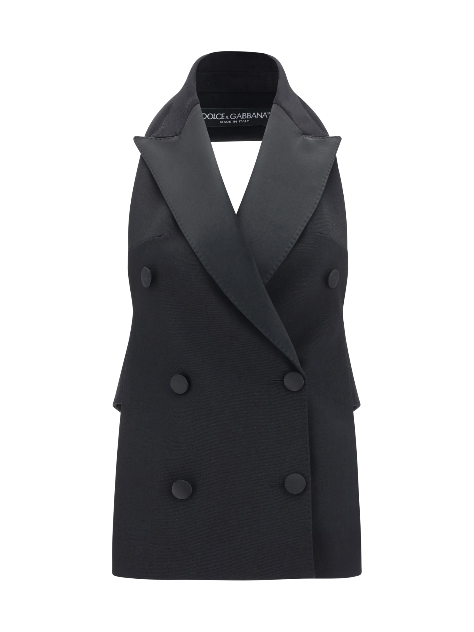 Dolce & Gabbana Wool Gabardine Waistcoat