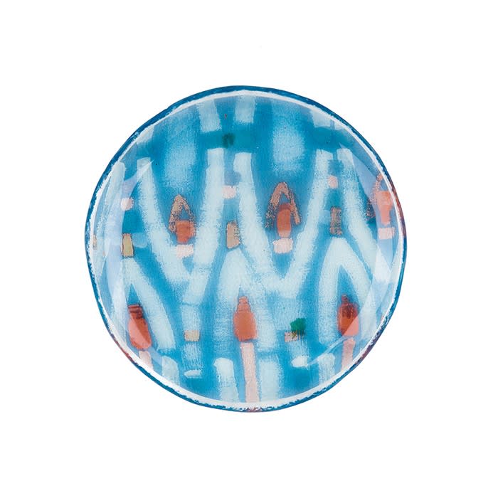 Le Botteghe su Gologone Plates White Murano Glass Colores 1 Bowl 20 Cm