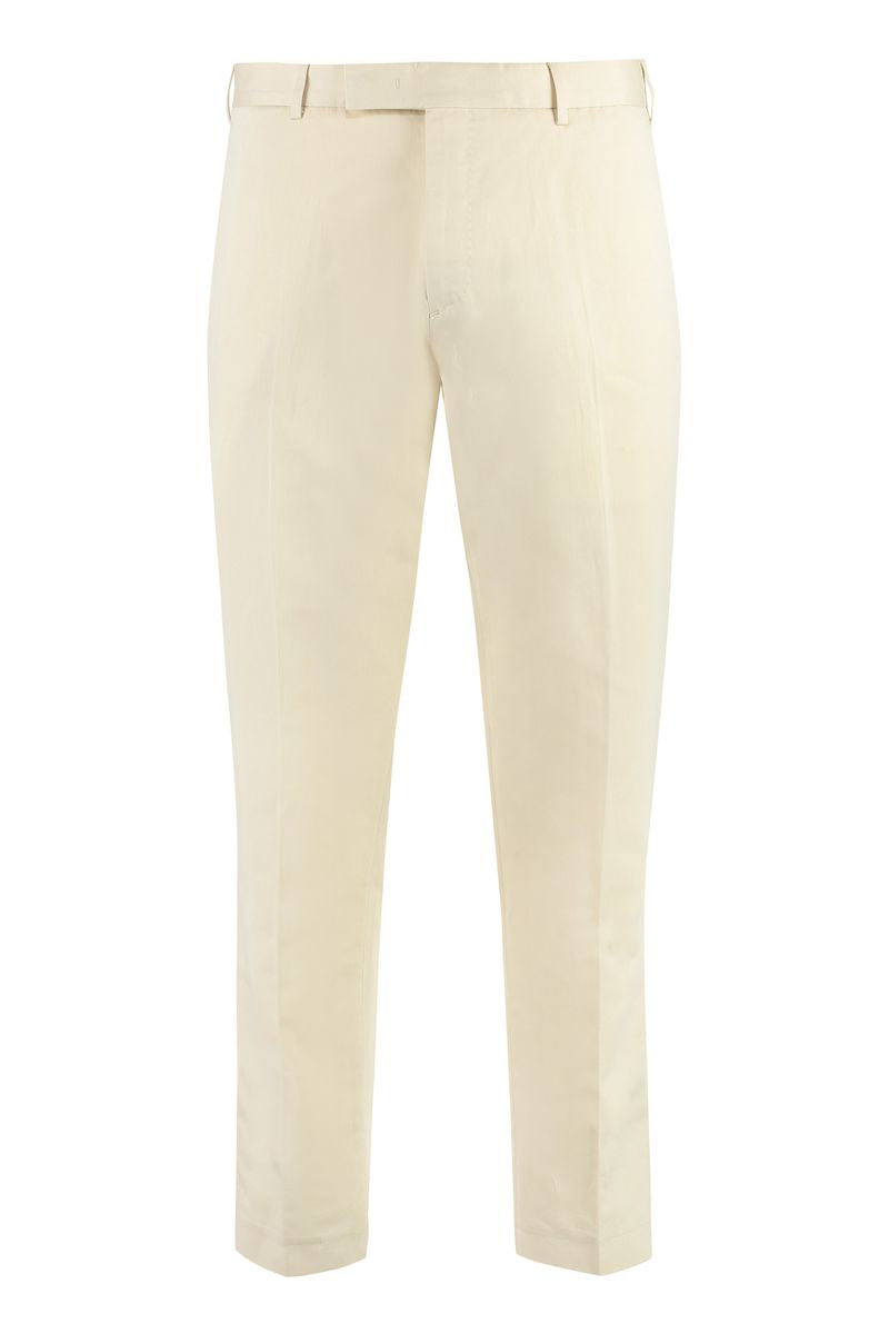 Pt Torino Cotton-Linen Trousers