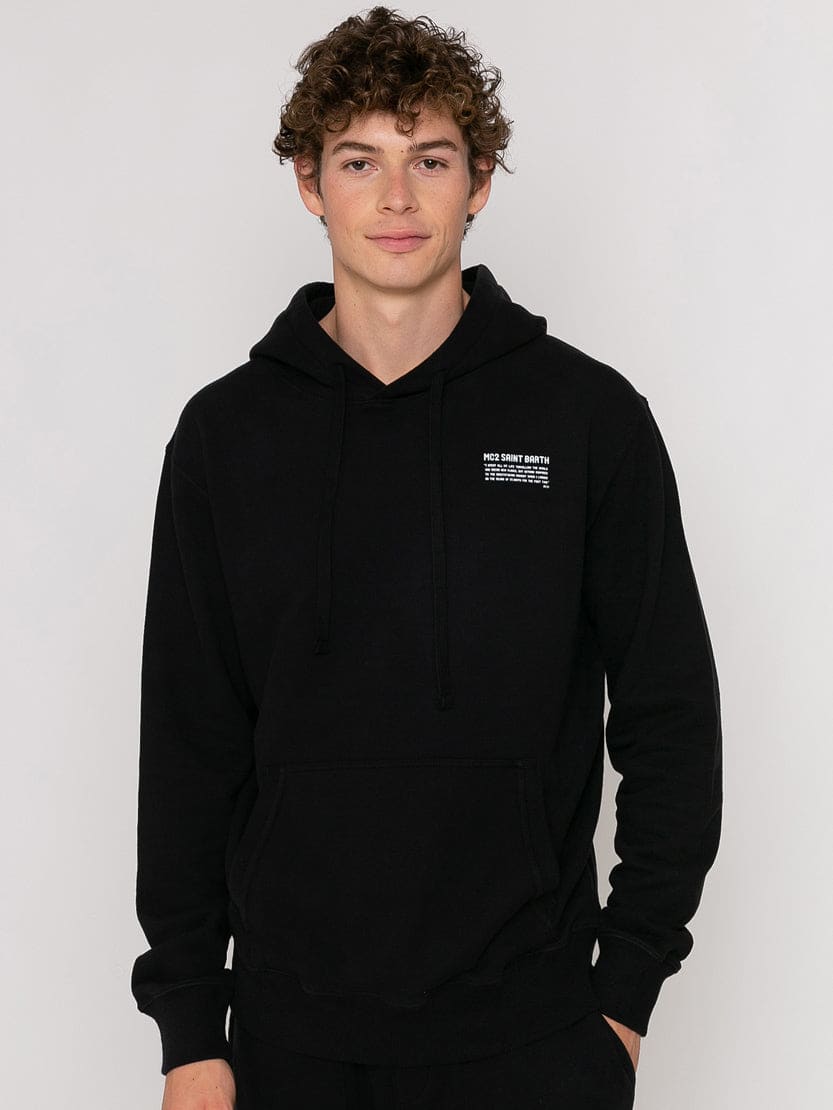 MC2 Saint Barth Black Hoodie Pantone Special Edition