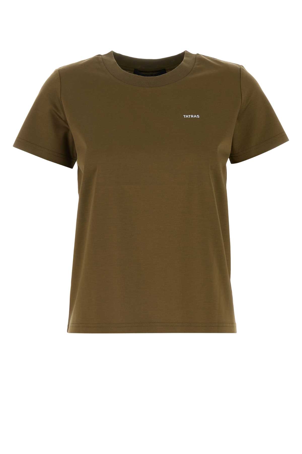 TATRAS Khaki Cotton T-shirt