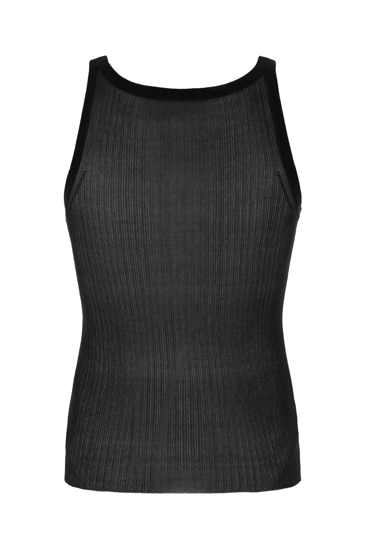 Max Mara Black Silk Bastia Top