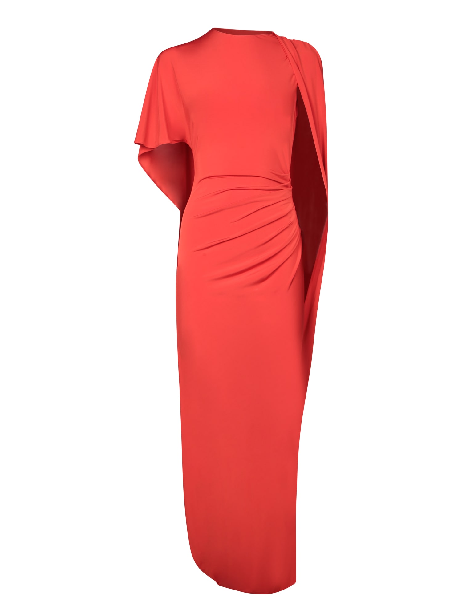 Stella McCartney Asymmetrical Cape Maxi Dress