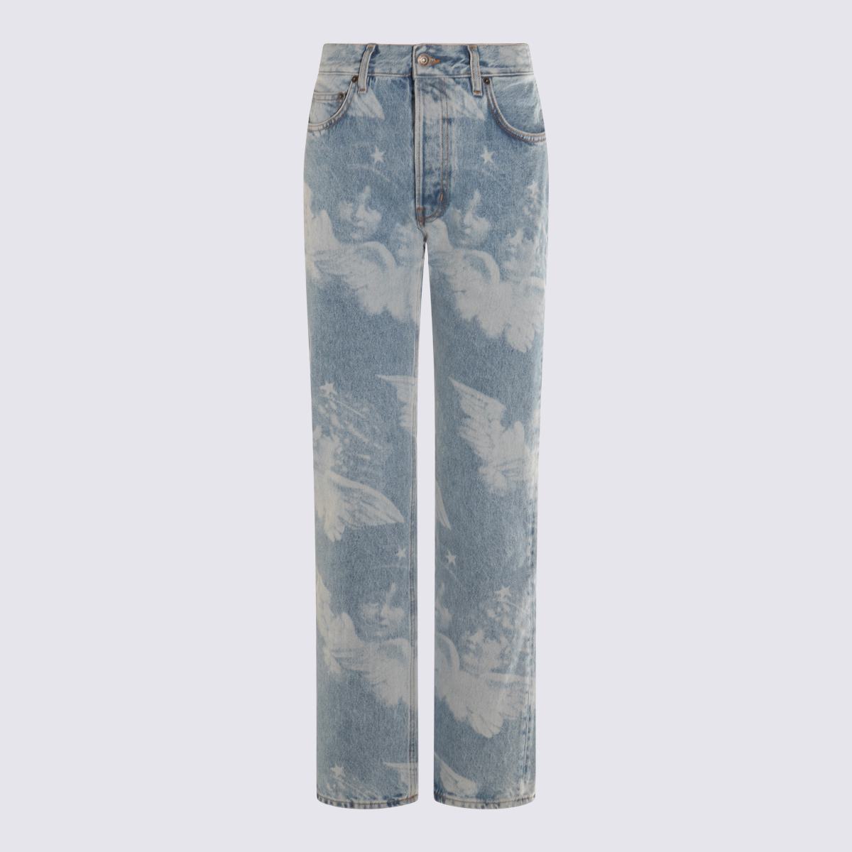 Fiorucci Light Blue Cotton Jeans