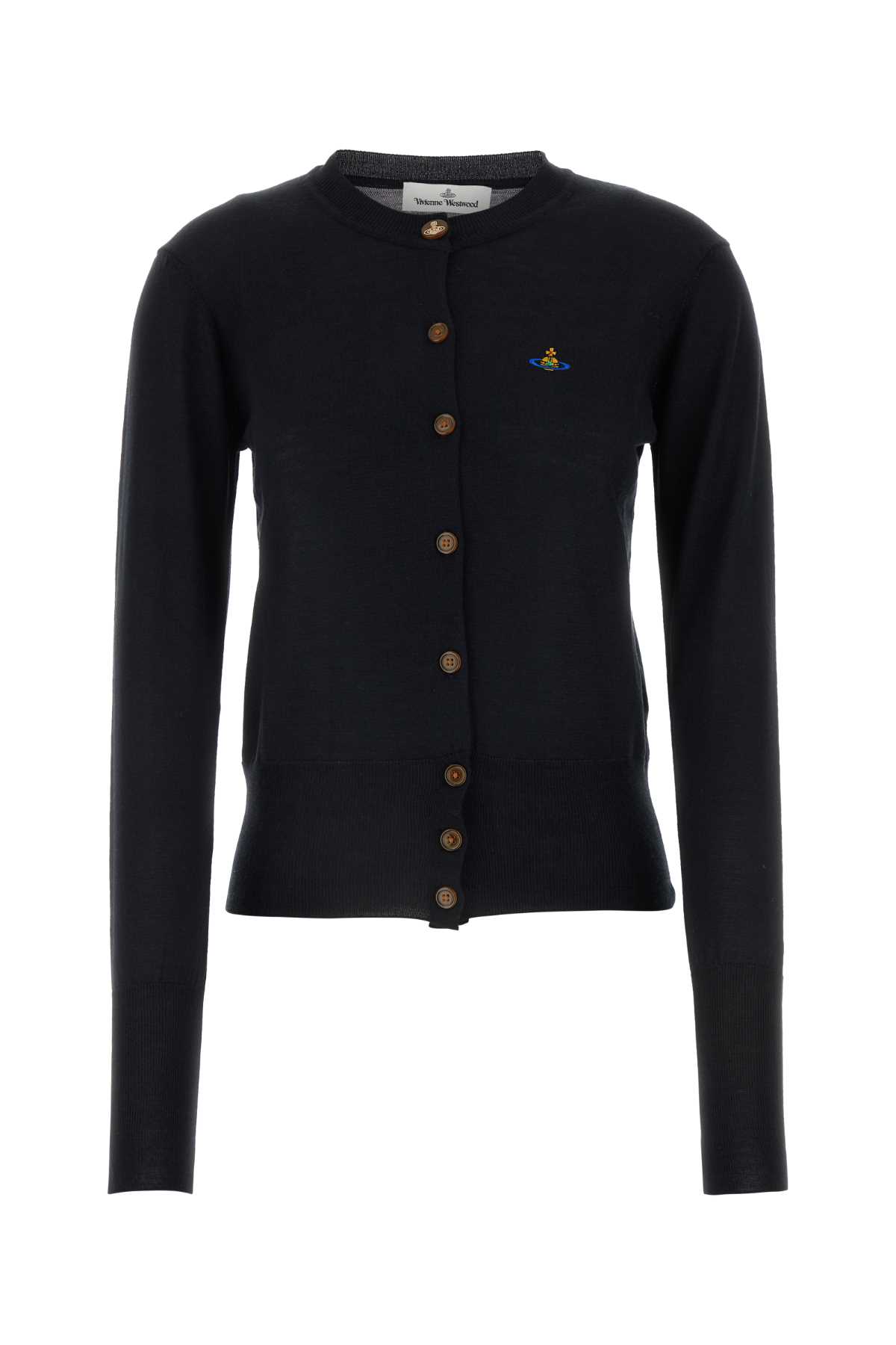 Vivienne Westwood Black Wool Blend Bea Cardigan