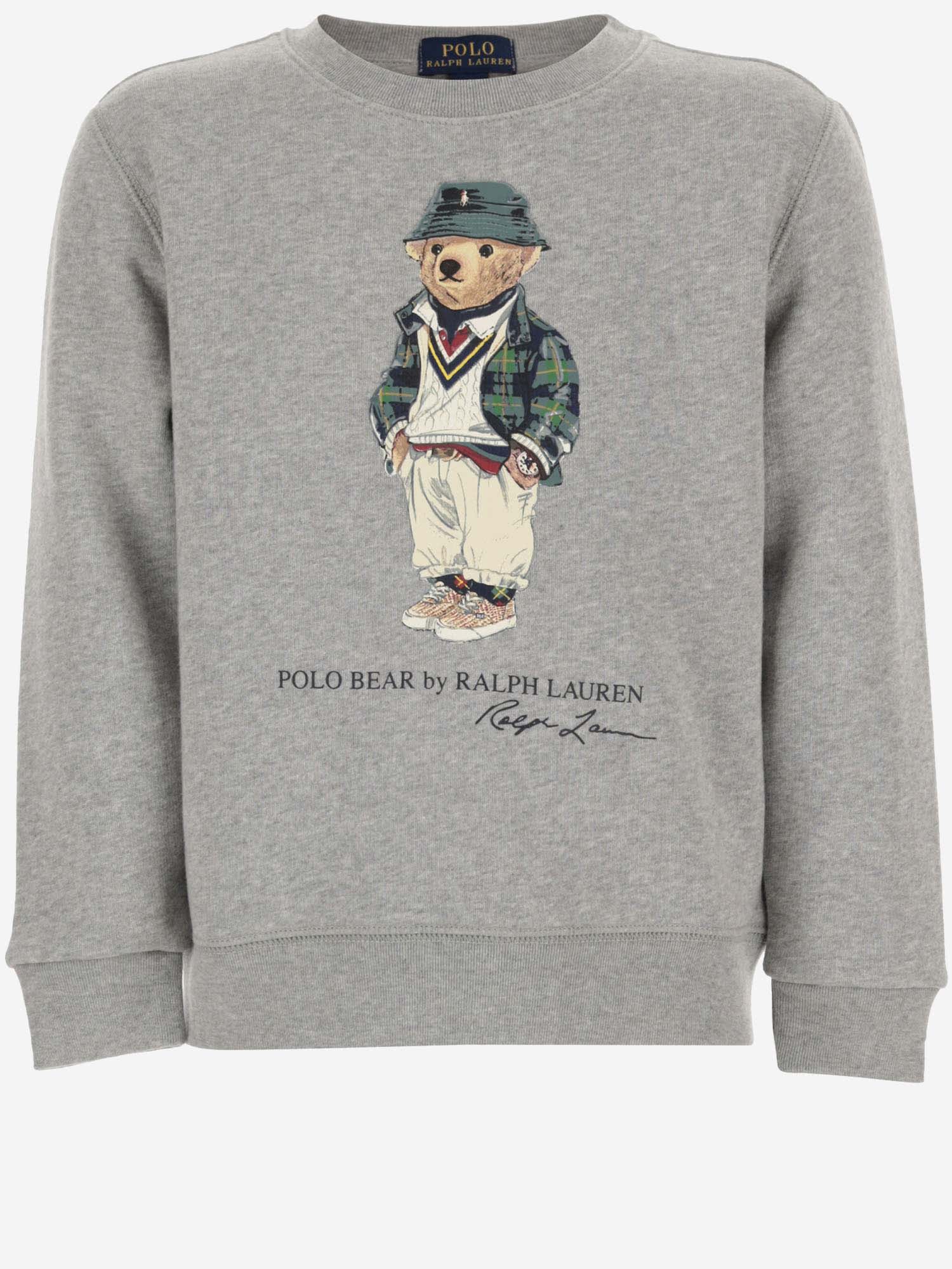 Ralph Lauren Cotton Blend Sweatshirt With Polo Bear