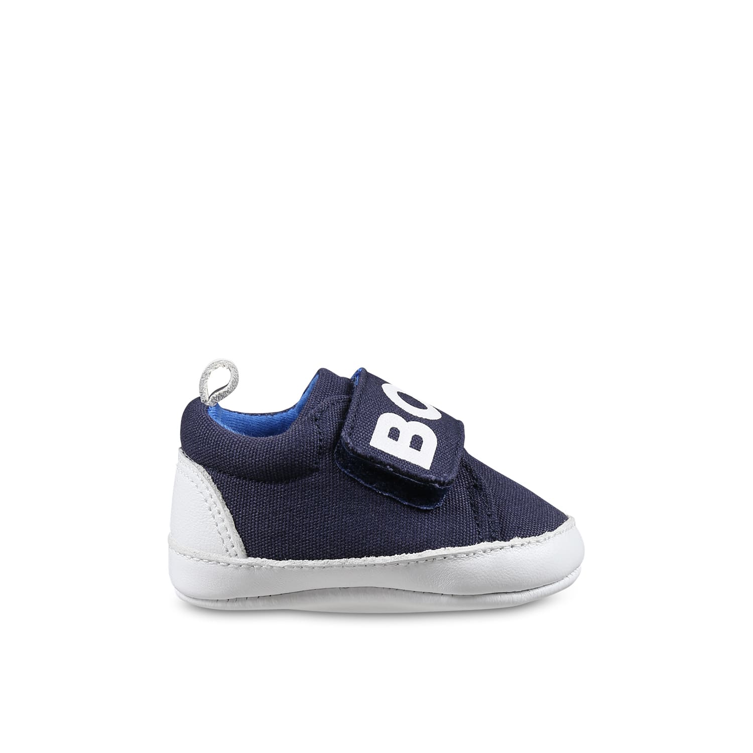 Hugo Boss Blue Sneakers For Baby Boy With Logo