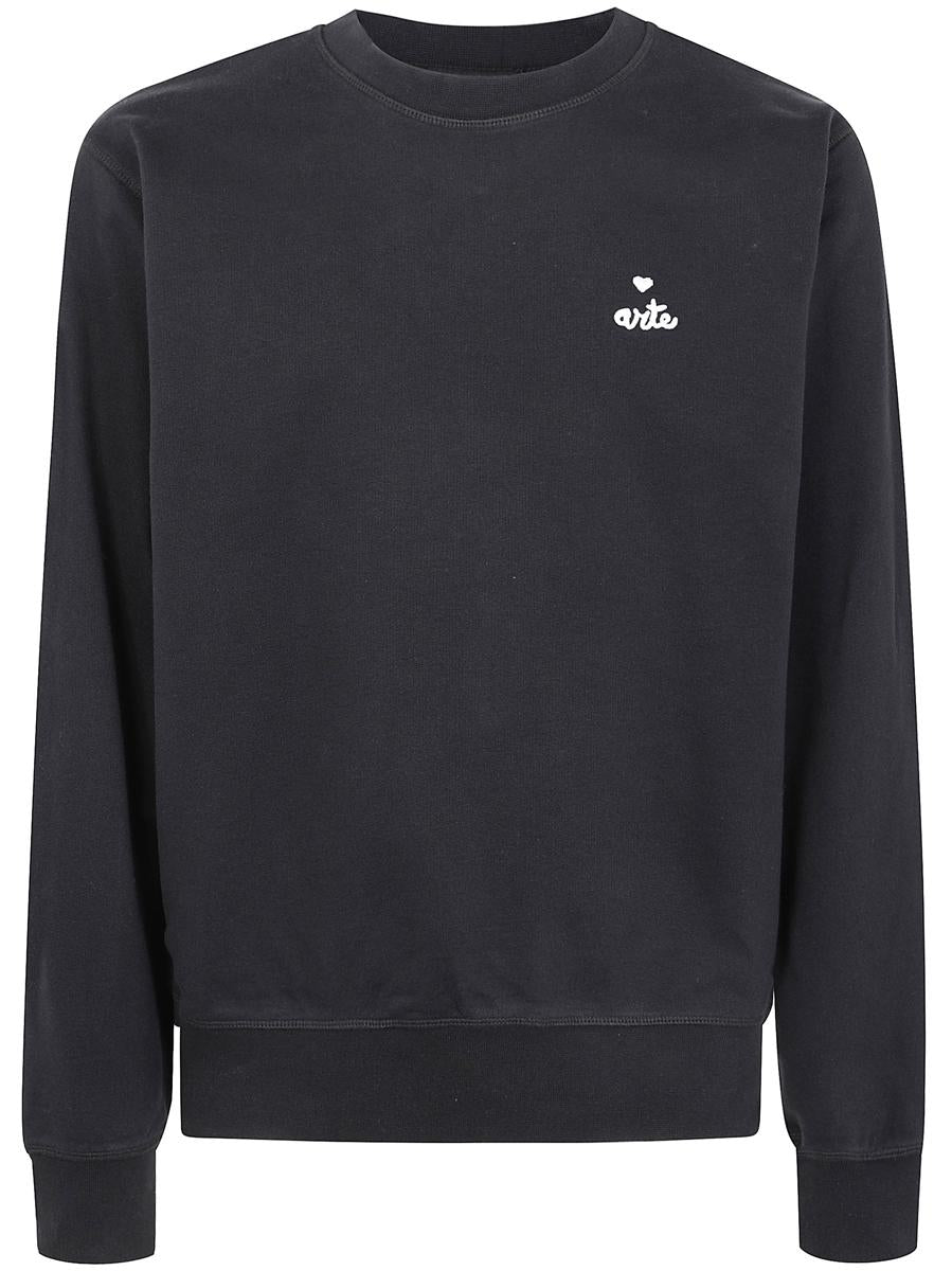 Arte Small Heart And Logo Crewneck Clothing