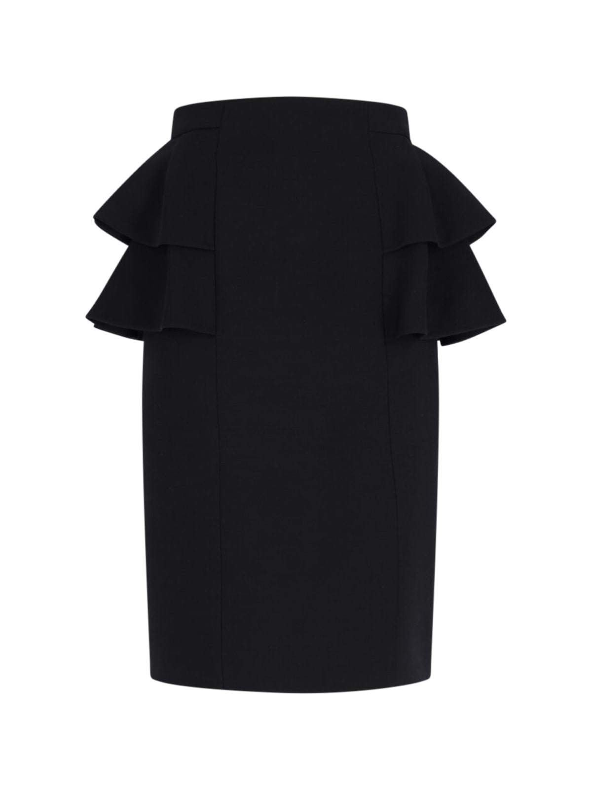 Valentino Virgin Wool And Silk Midi Skirt