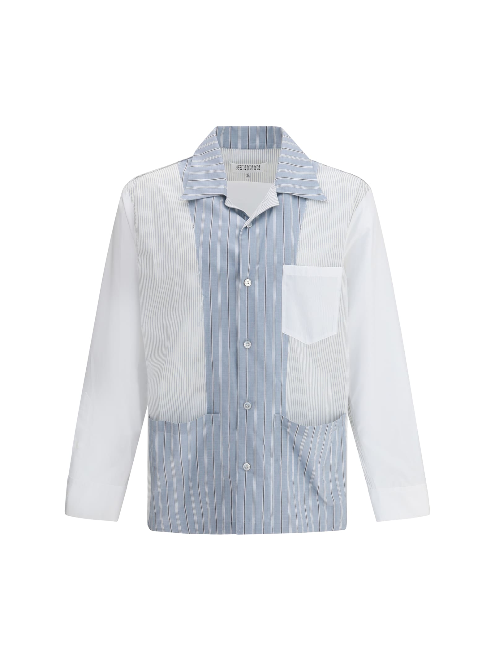 Maison Margiela Striped Patchwork Shirt